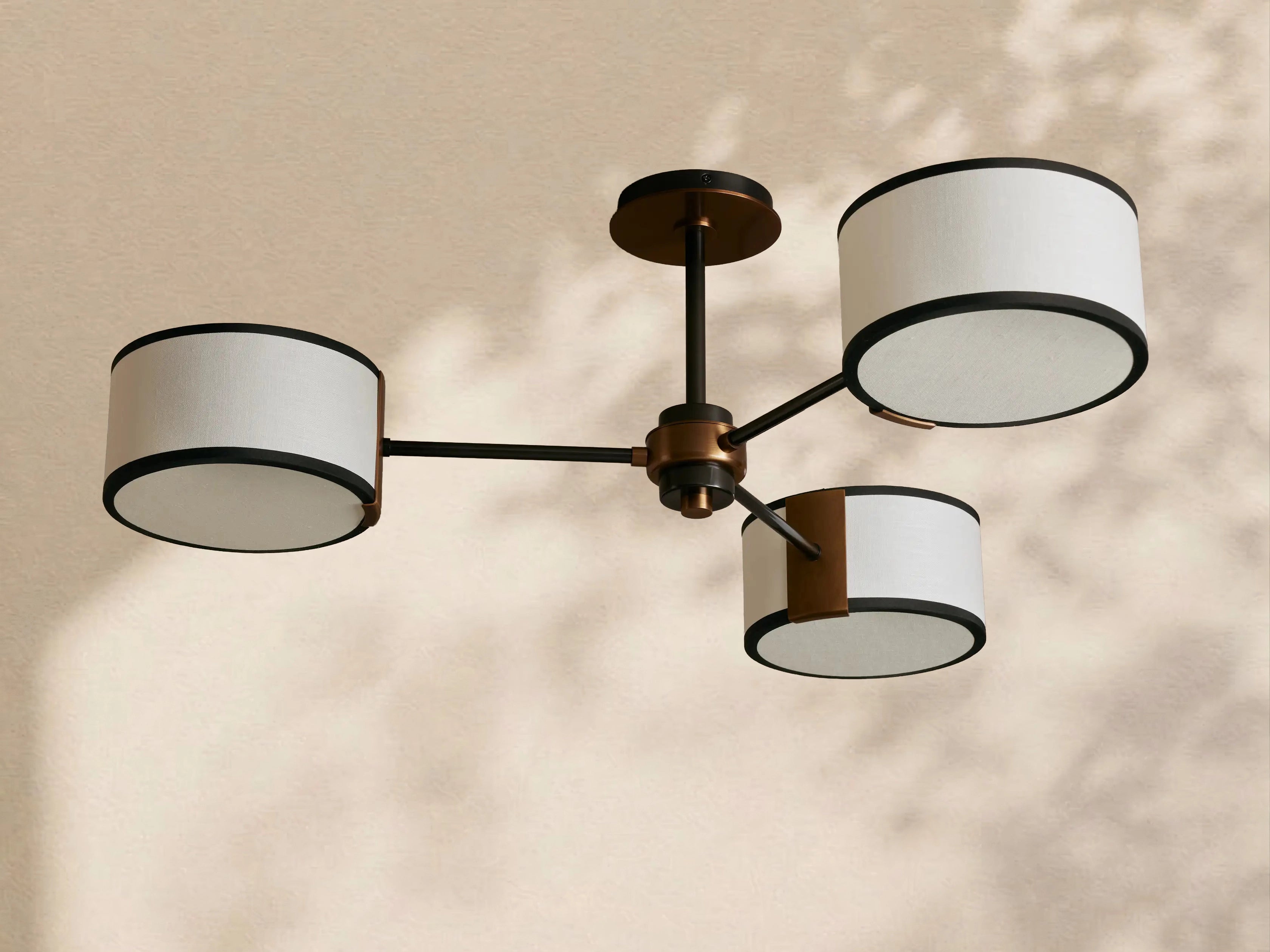 Tambour Fabric Flush Mount