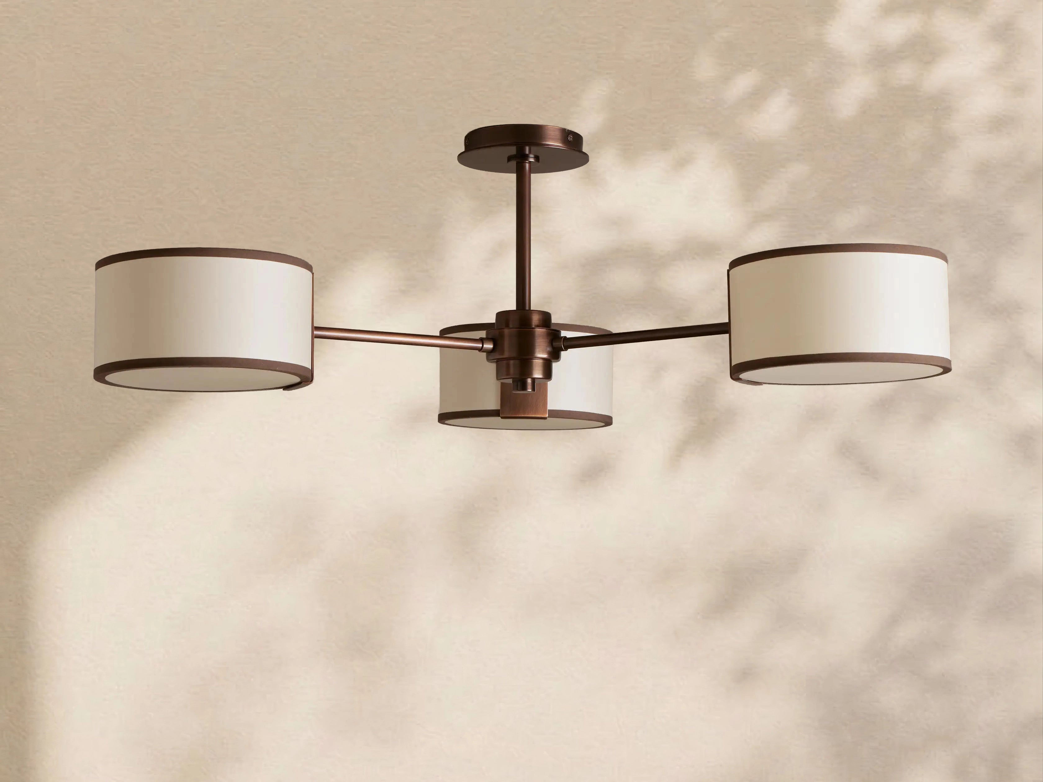 Tambour Fabric Flush Mount