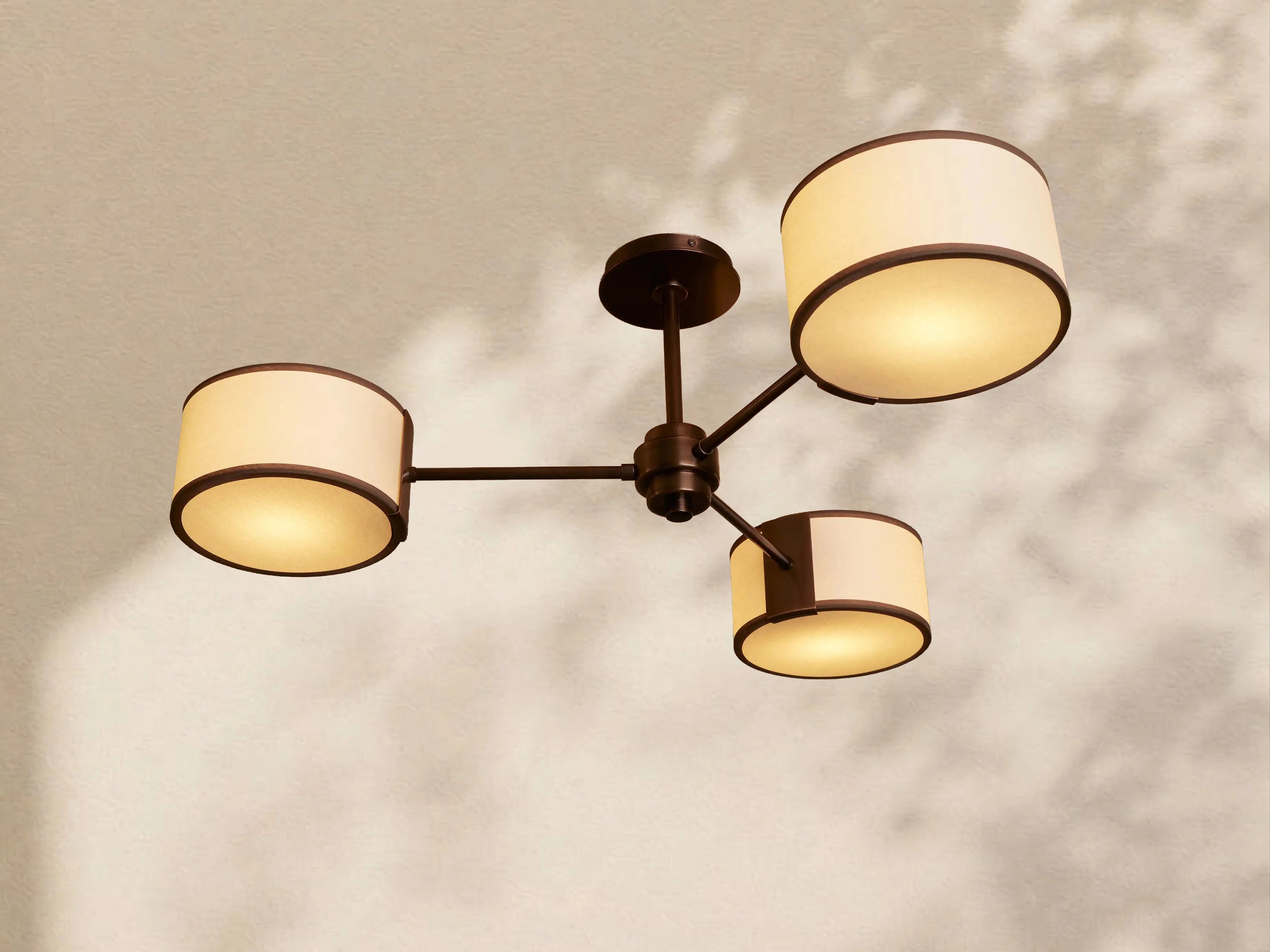 Tambour Fabric Flush Mount