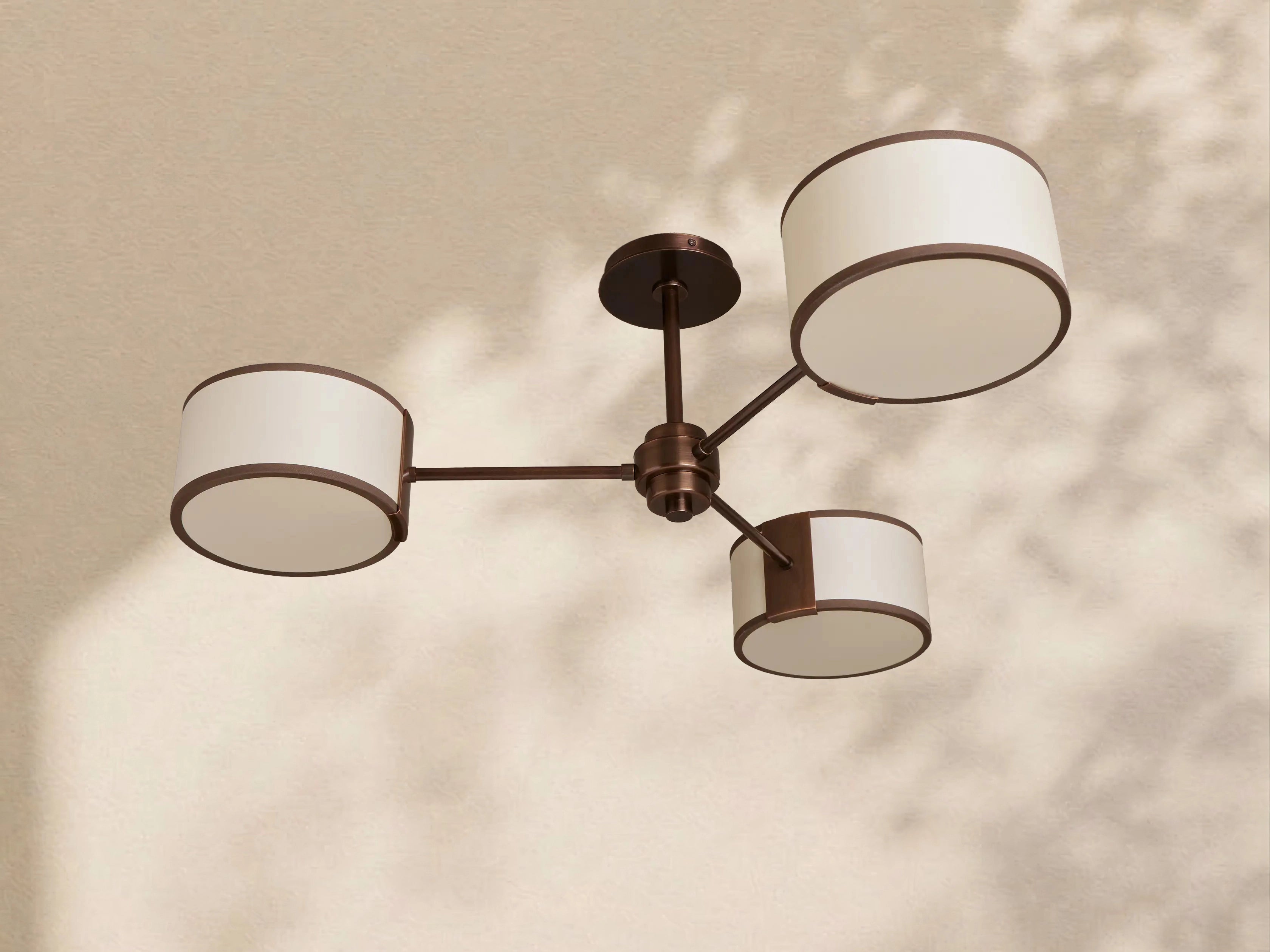 Tambour Fabric Flush Mount