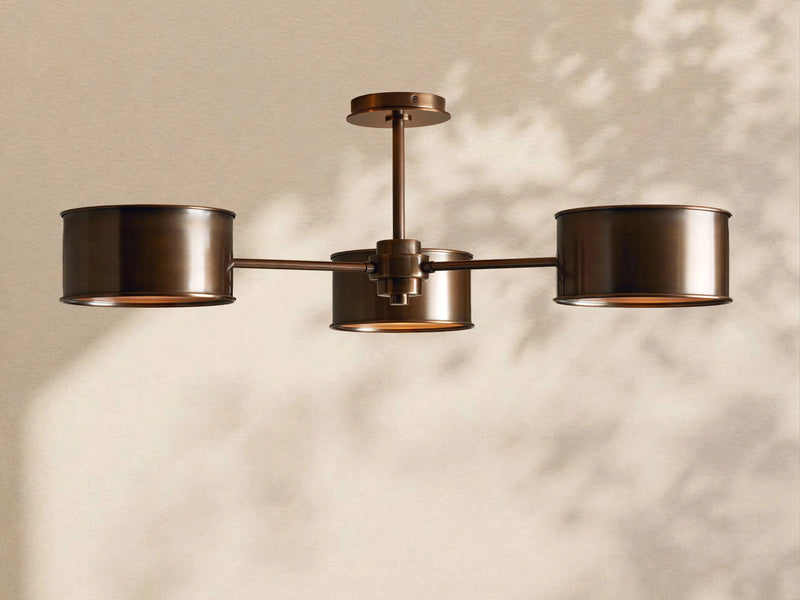 Tambour Metal Flush Mount