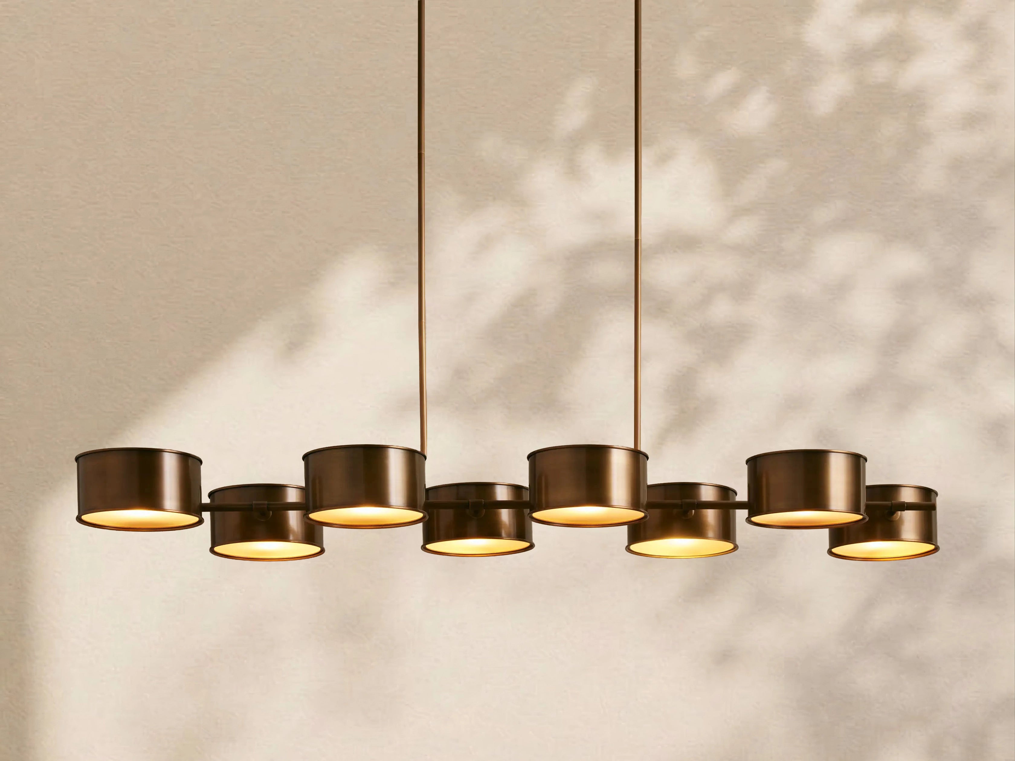 Tambour Metal Linear Chandelier