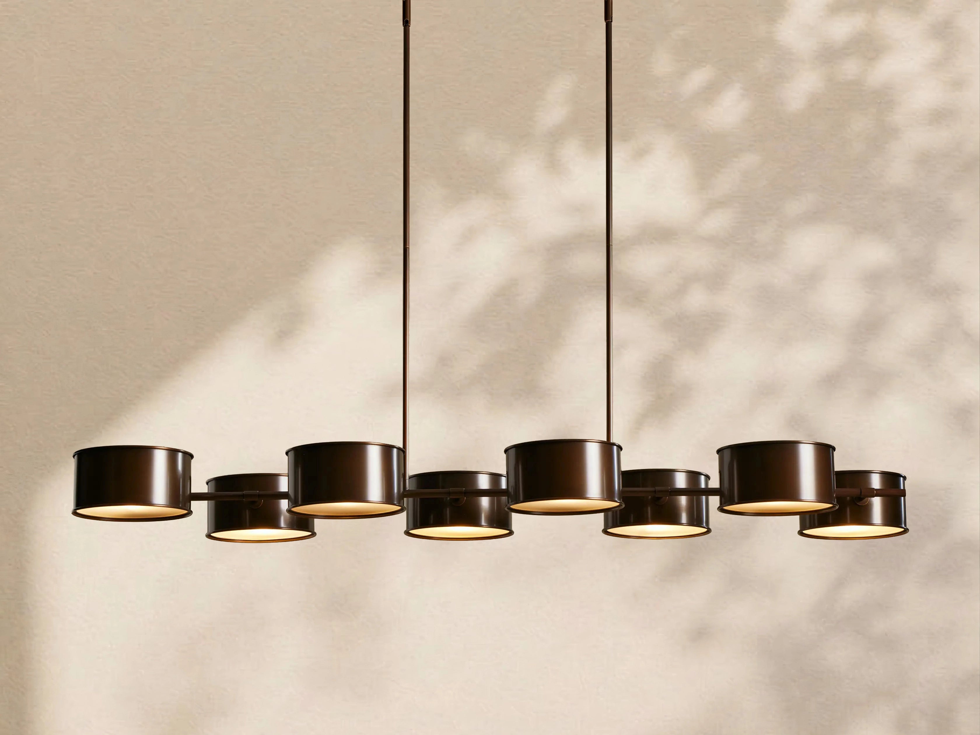 Tambour Metal Linear Chandelier