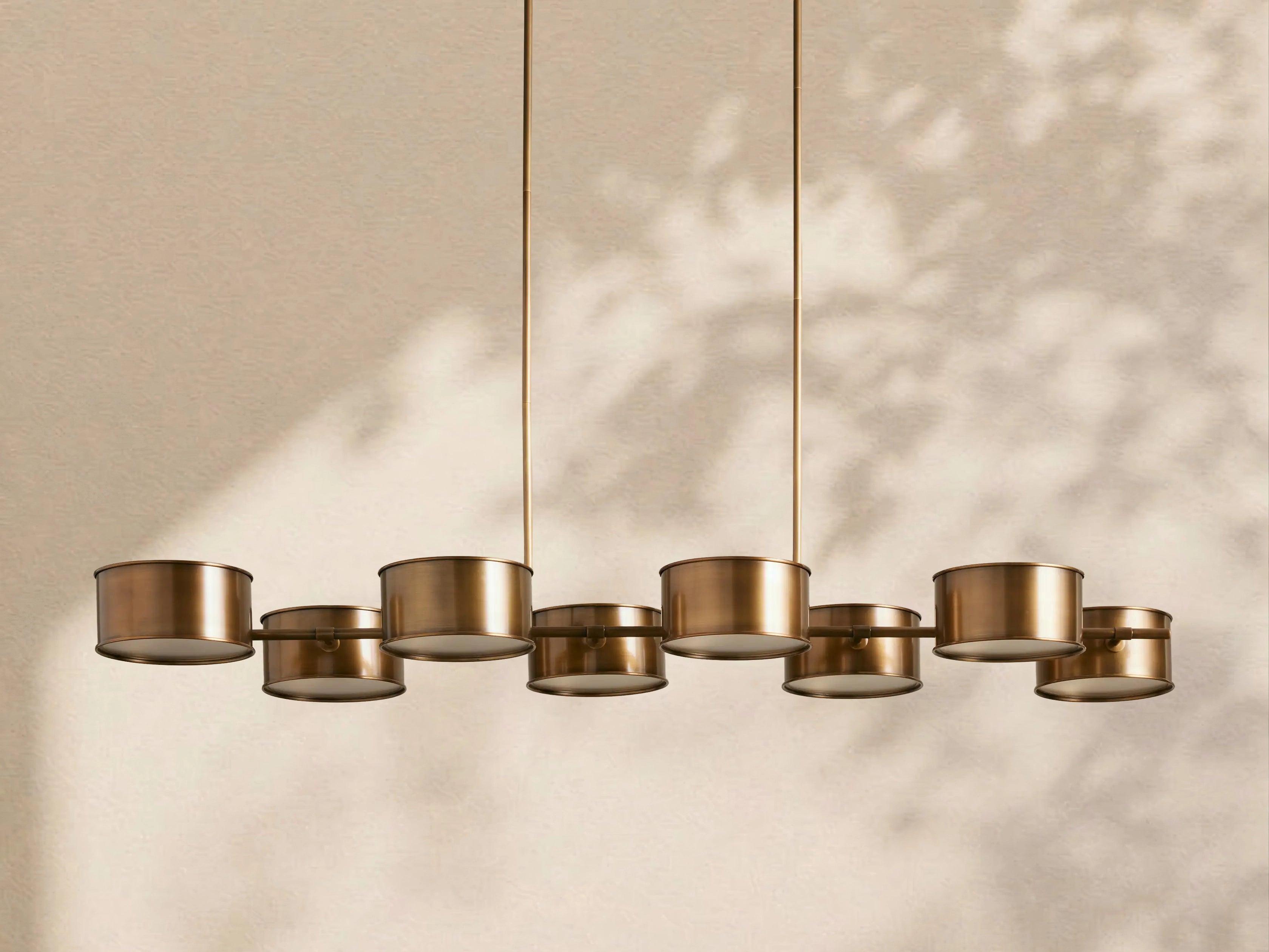 Tambour Metal Linear Chandelier