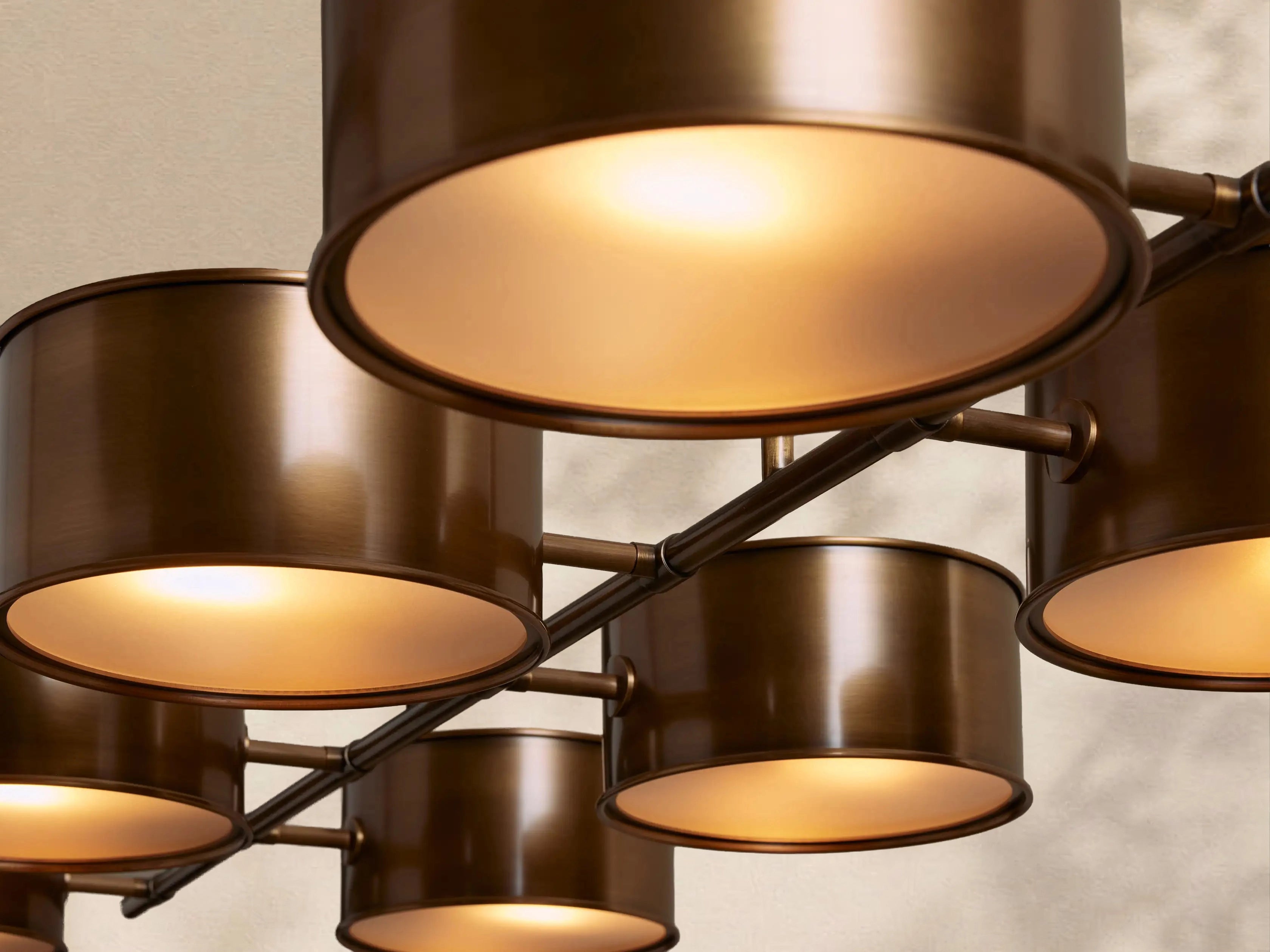 Tambour Metal Linear Chandelier