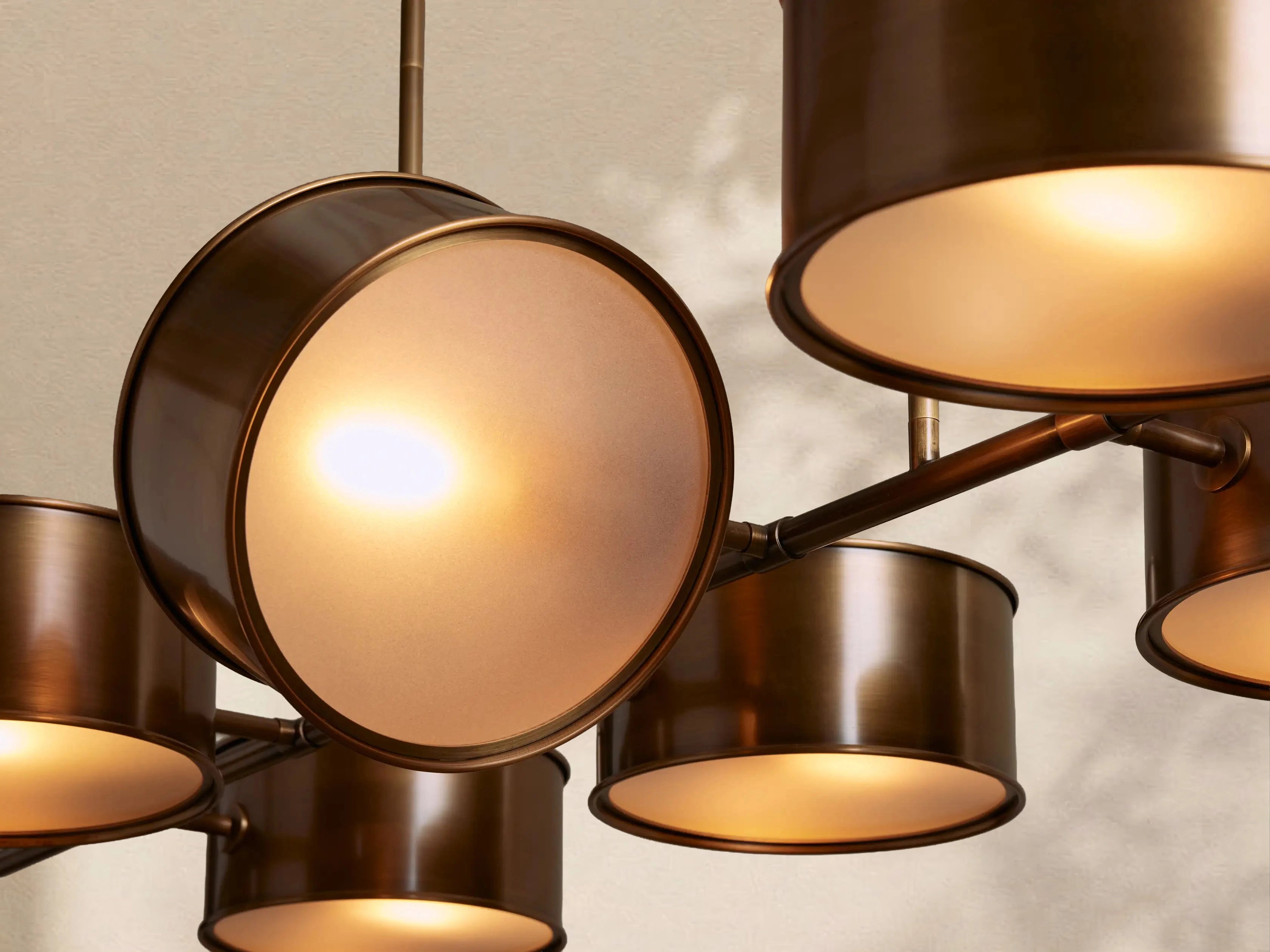 Tambour Metal Linear Chandelier