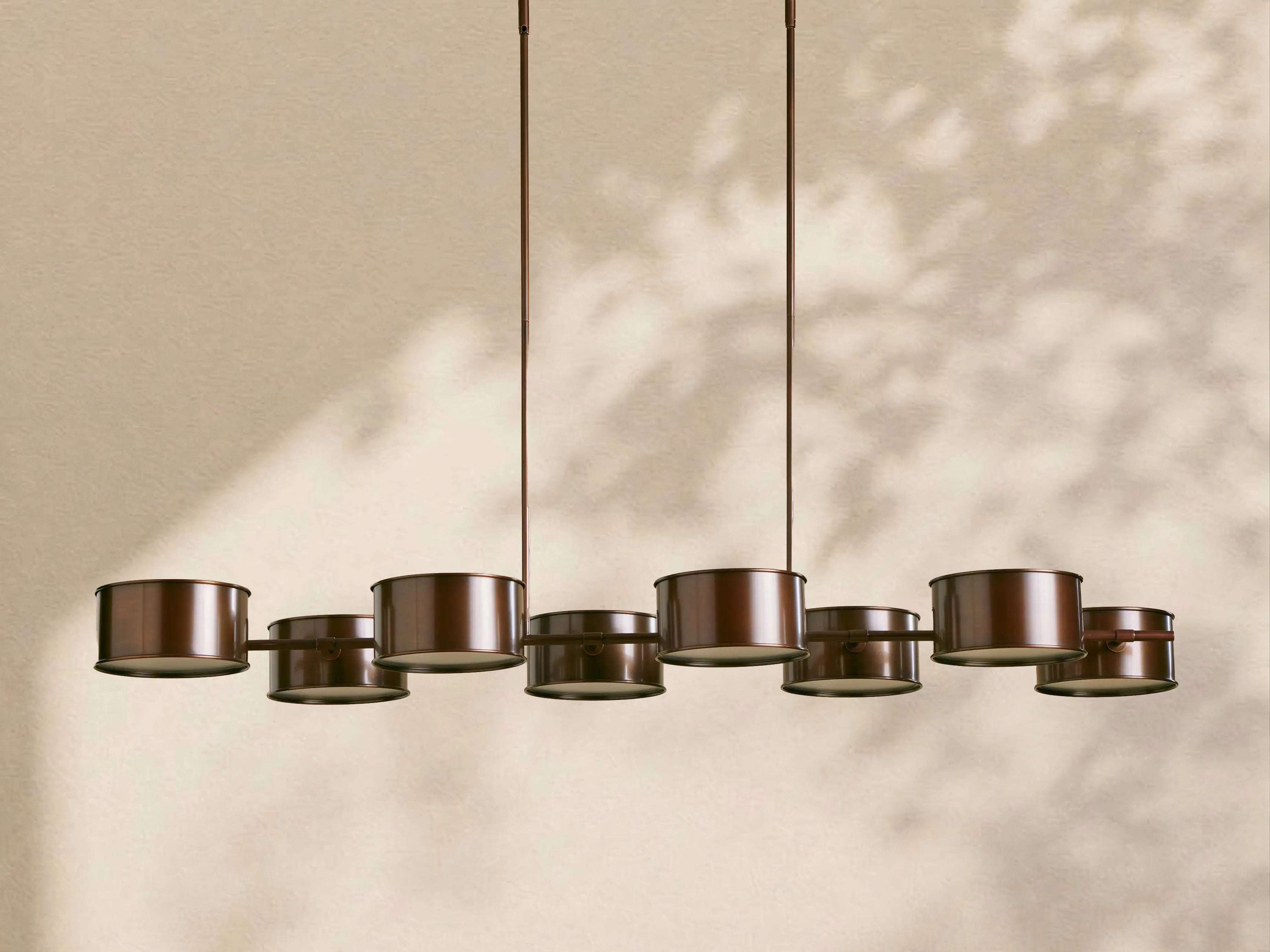Tambour Metal Linear Chandelier