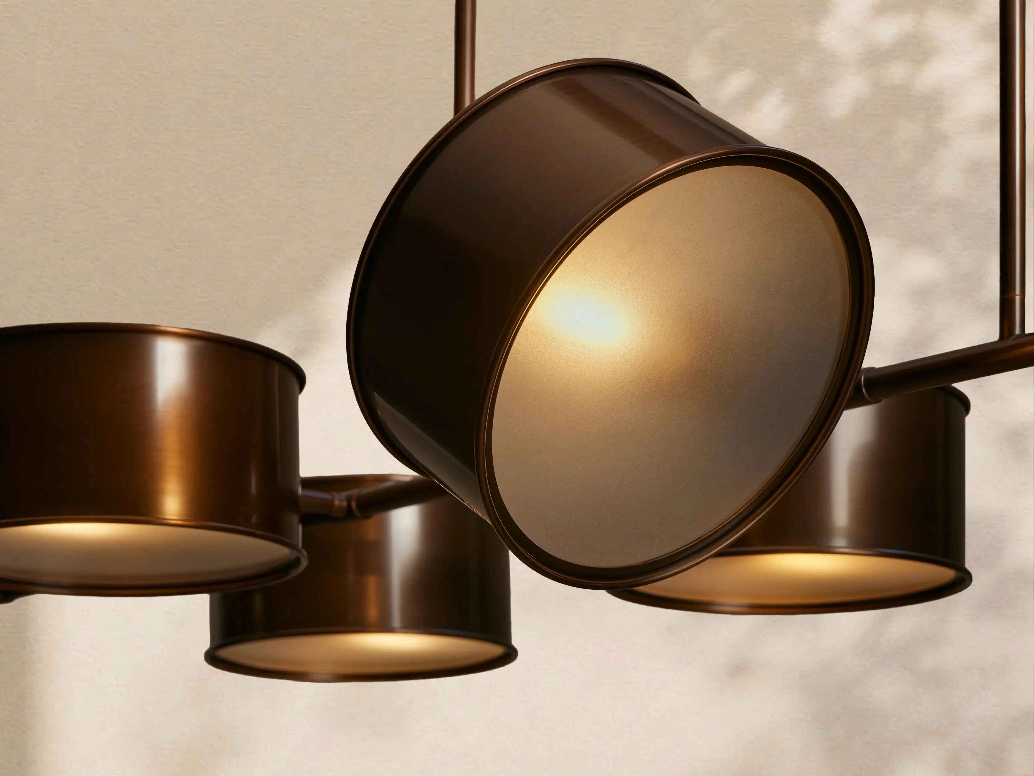 Tambour Metal Linear Chandelier