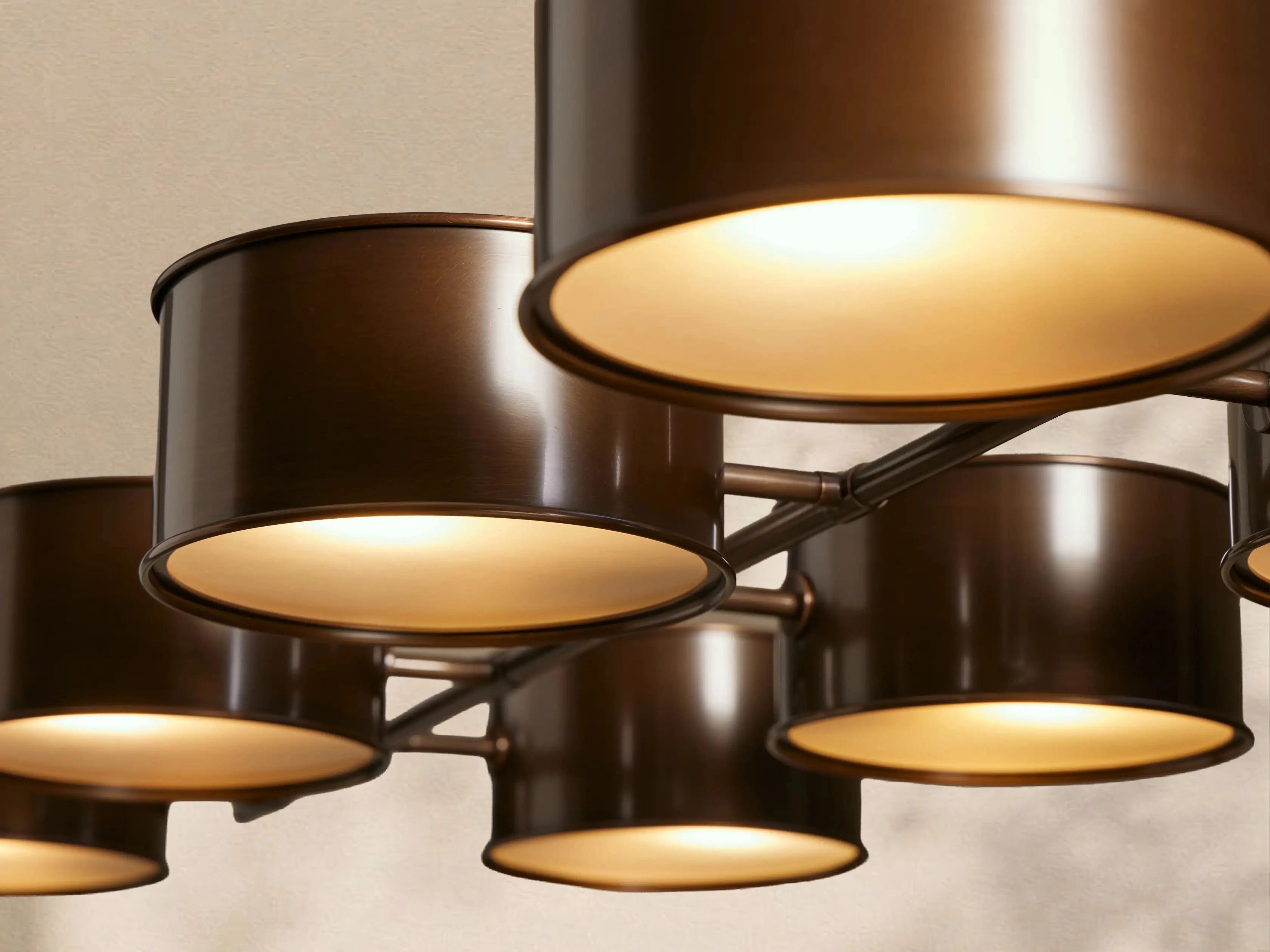 Tambour Metal Linear Chandelier