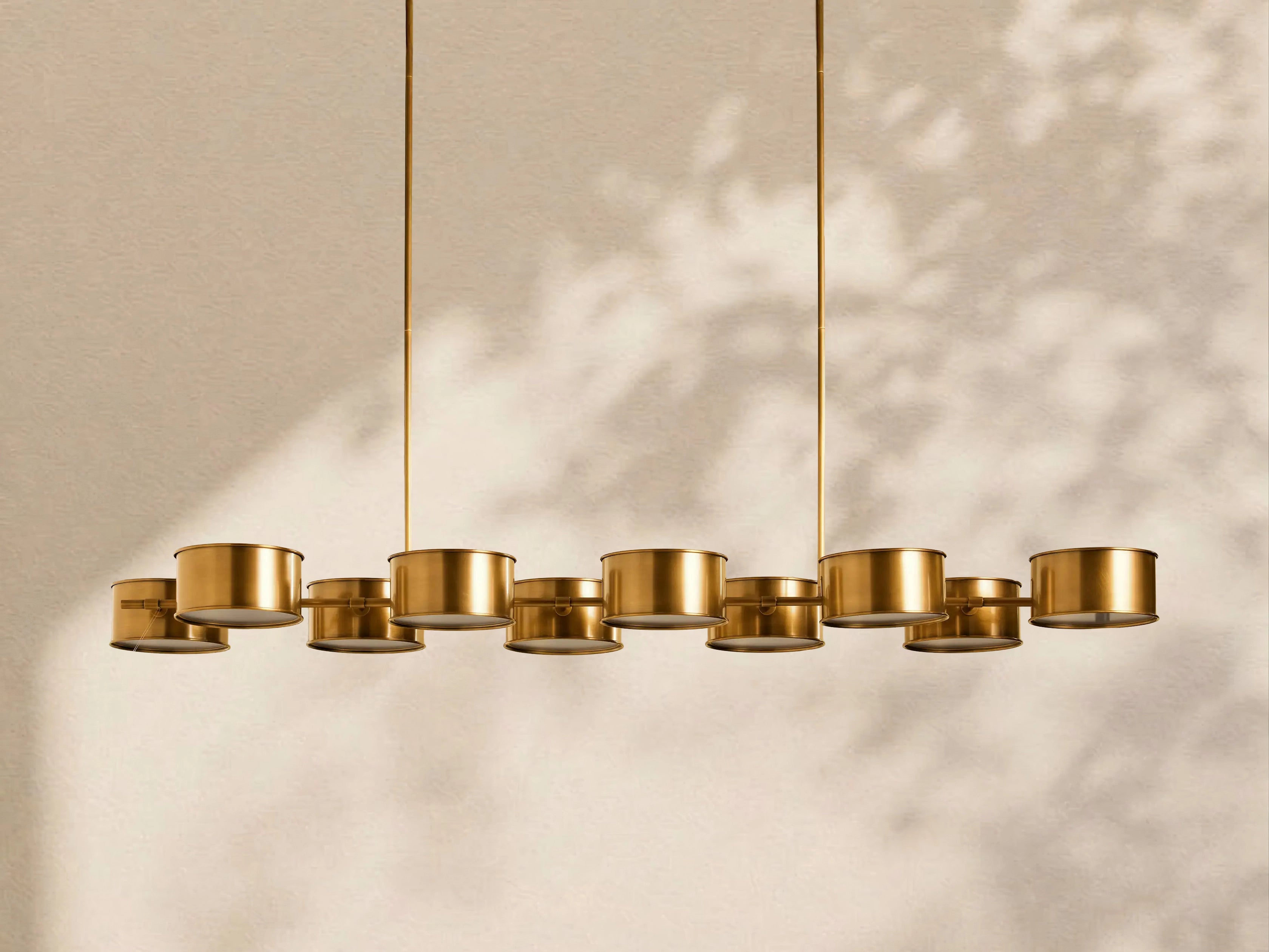 Tambour Metal Linear Chandelier