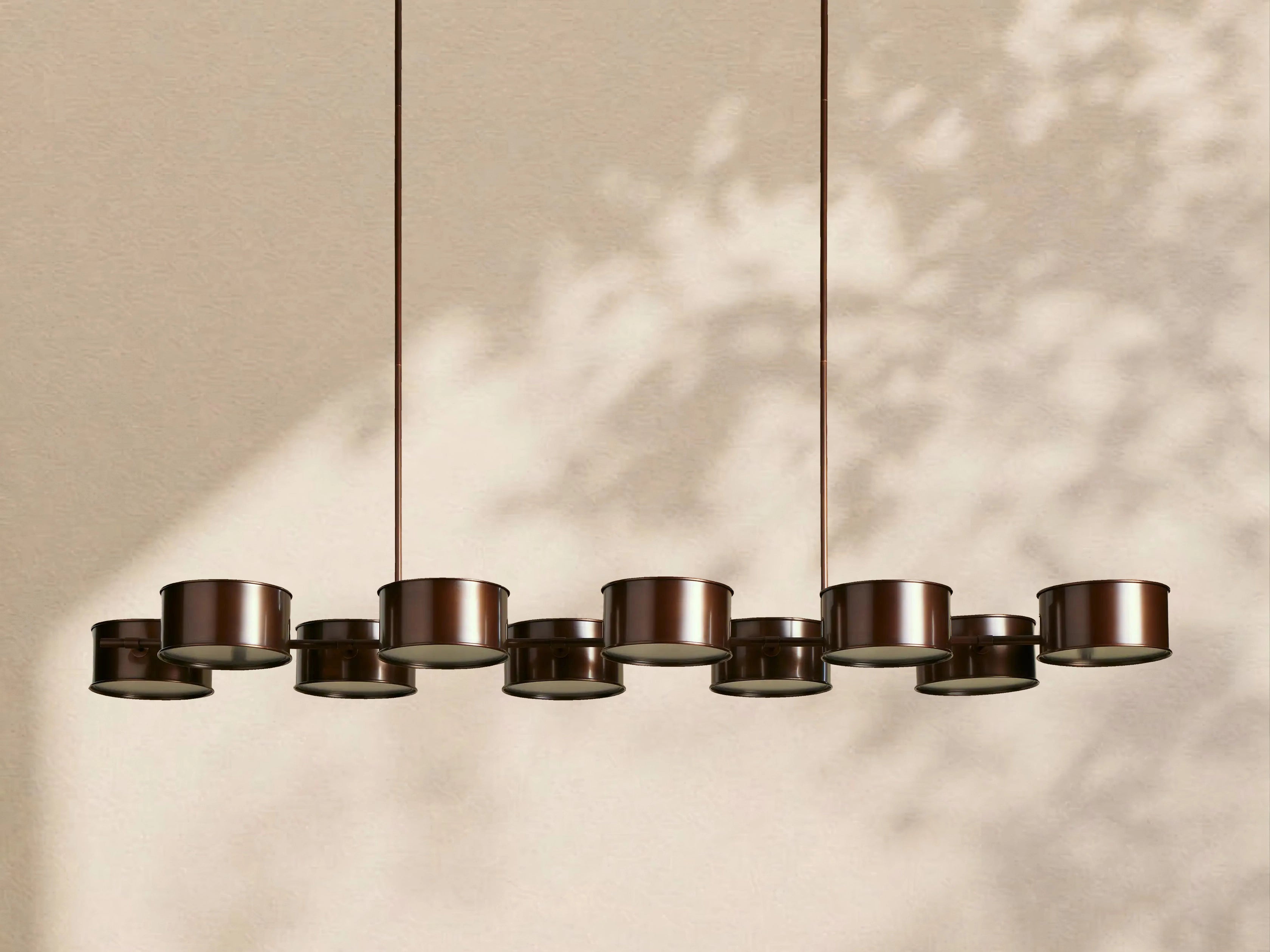 Tambour Metal Linear Chandelier