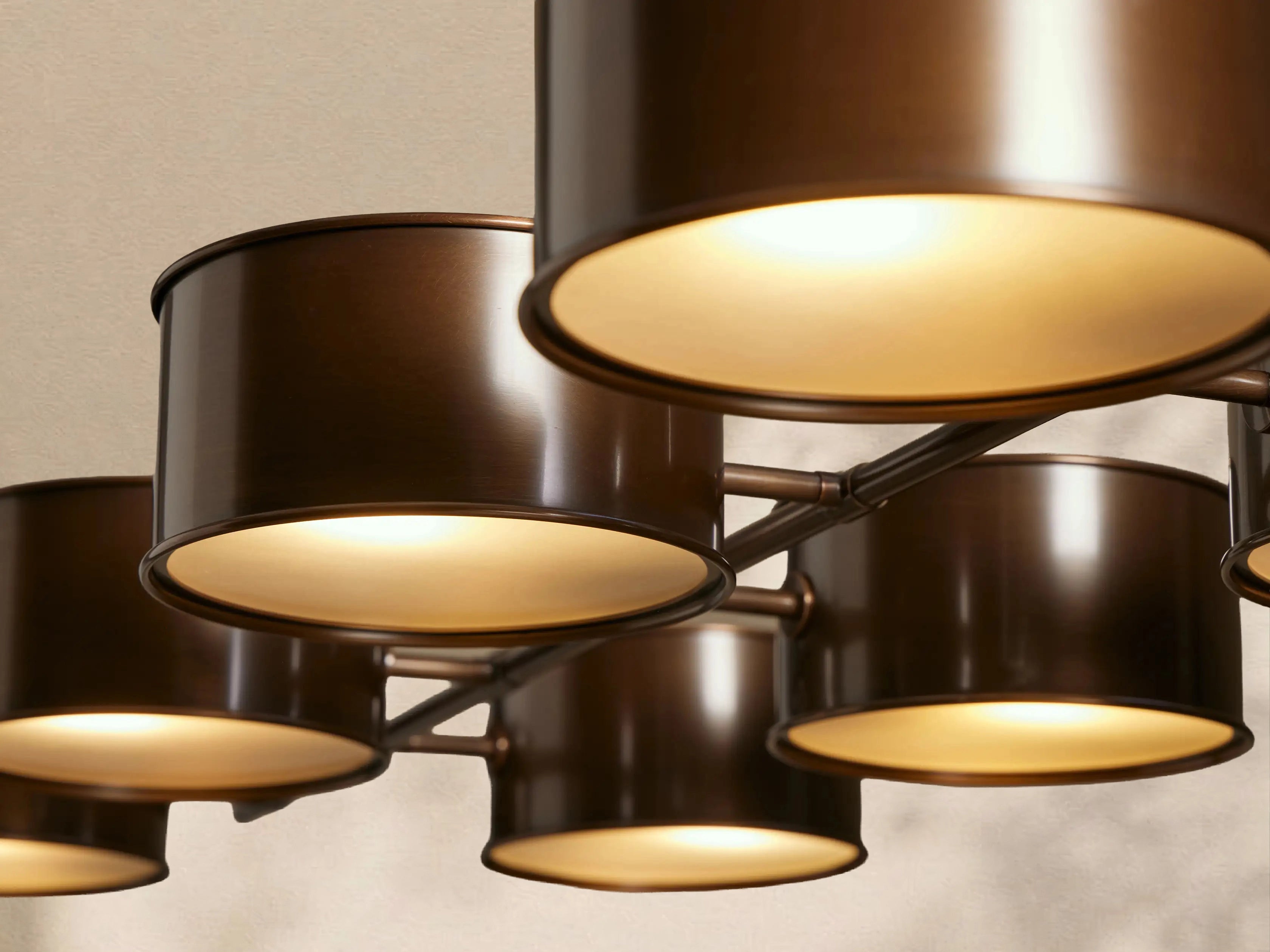 Tambour Metal Linear Chandelier