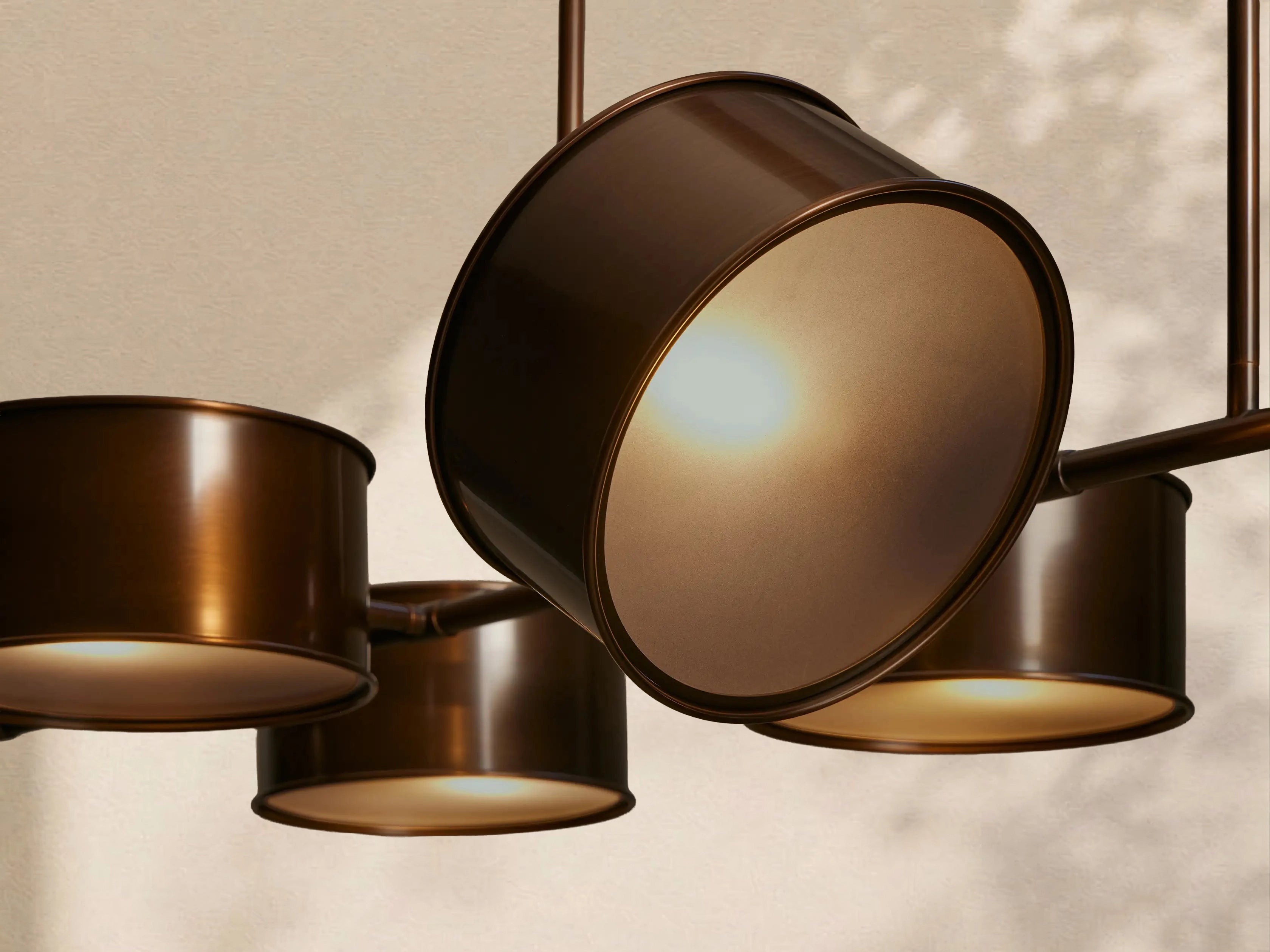 Tambour Metal Linear Chandelier