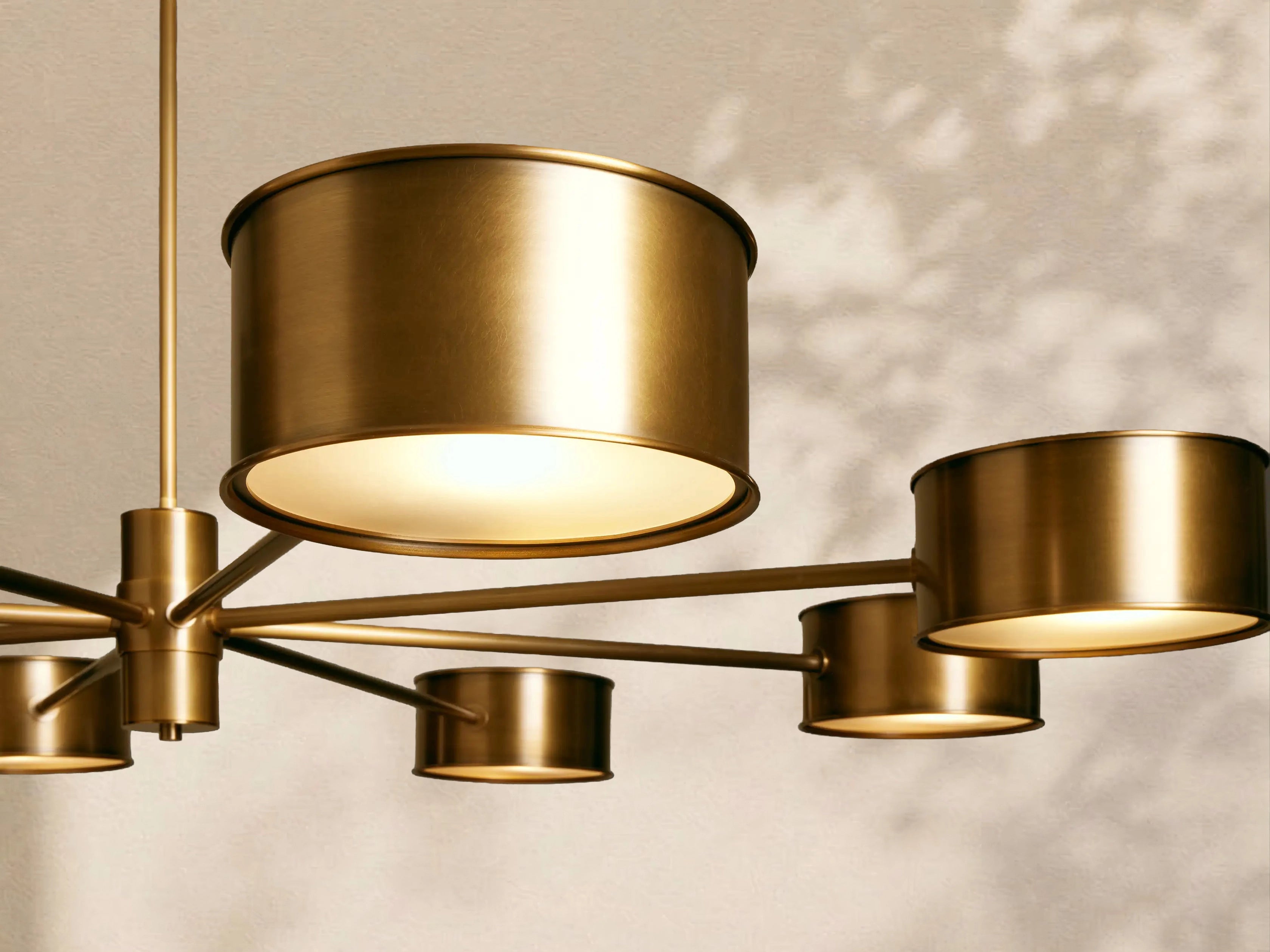 Tambour Metal Round Chandelier