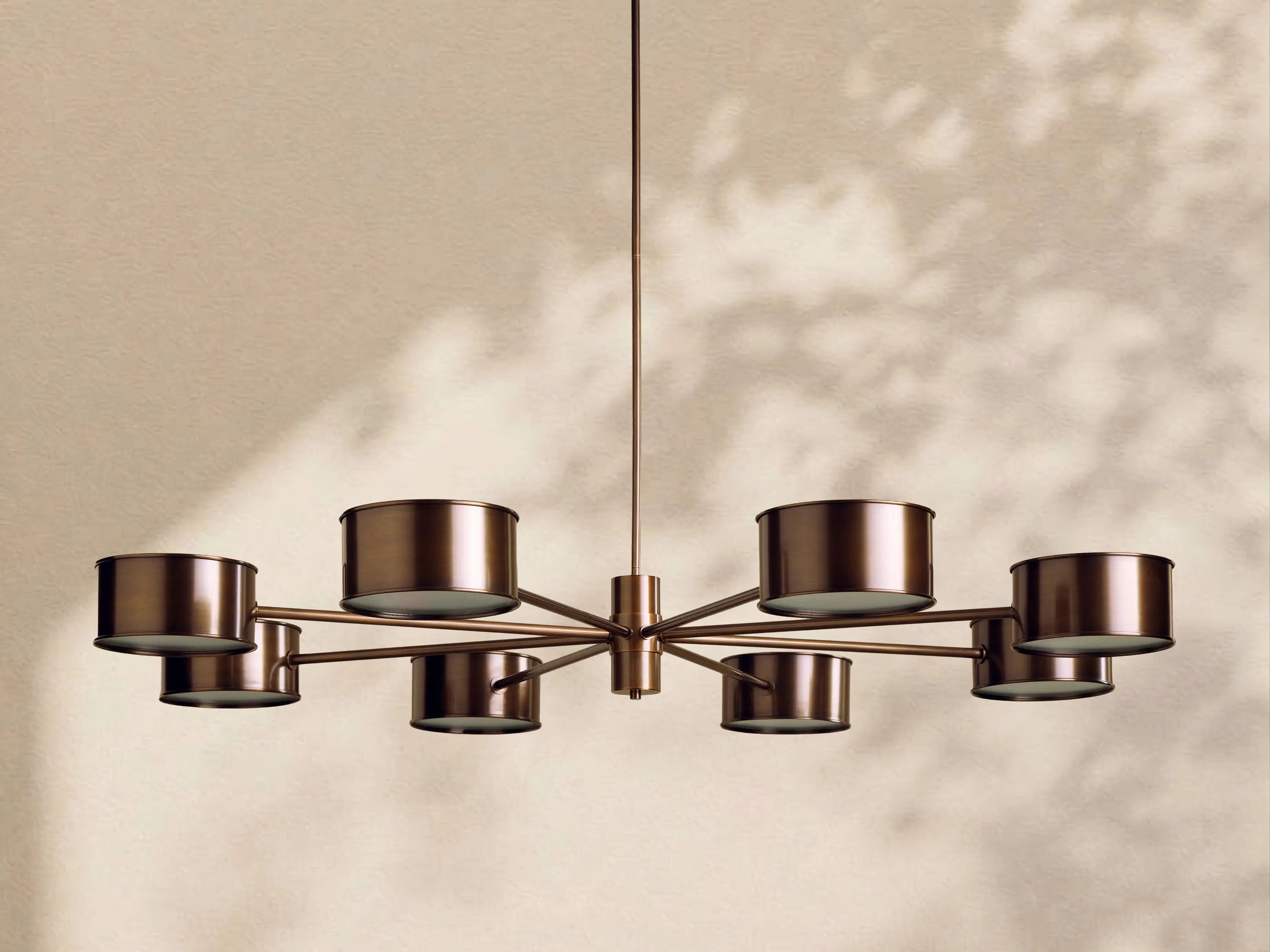 Tambour Metal Round Chandelier