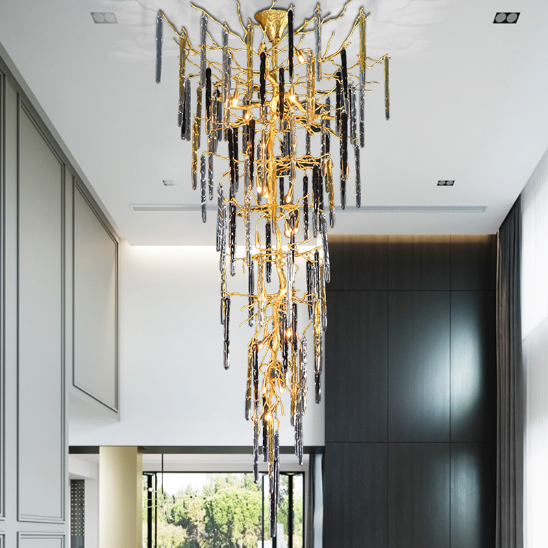 Dora Colorful Crystal Staircase Chandelier
