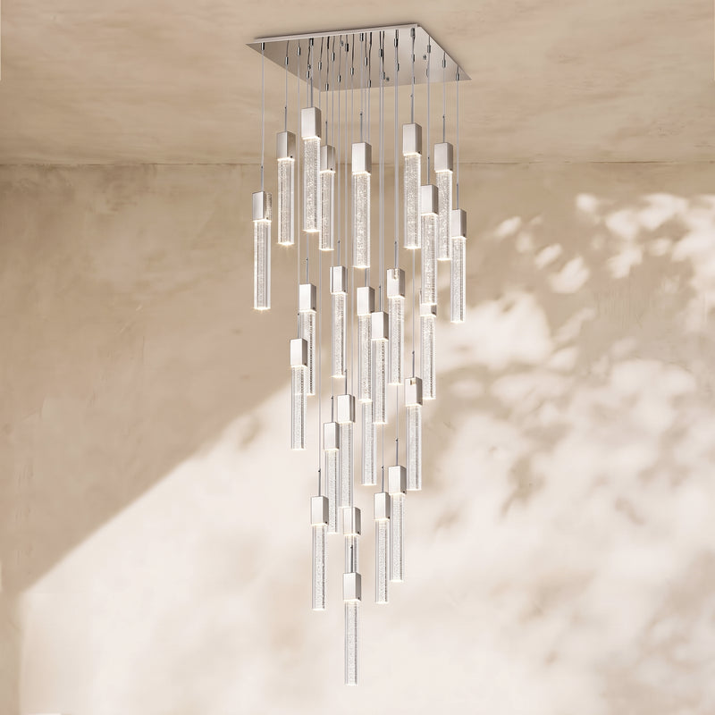 Rectangular Crystal Chandelier // XL 25 Light | Finesse
