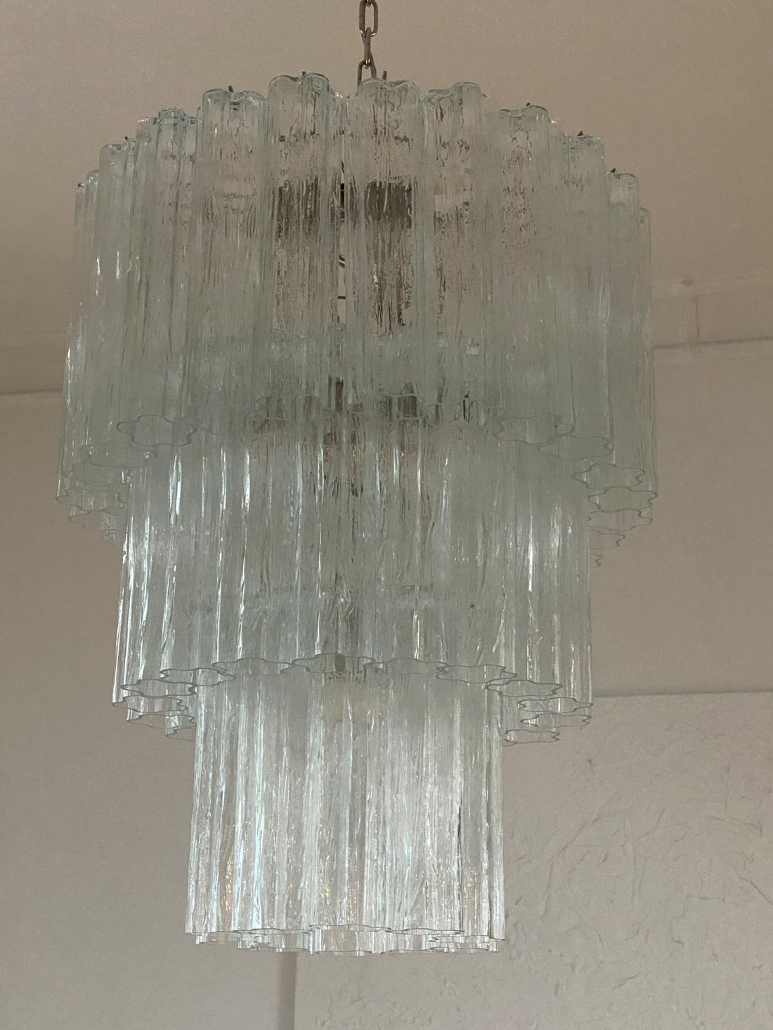 Murano Chandelier – 52 tubes – Transparent