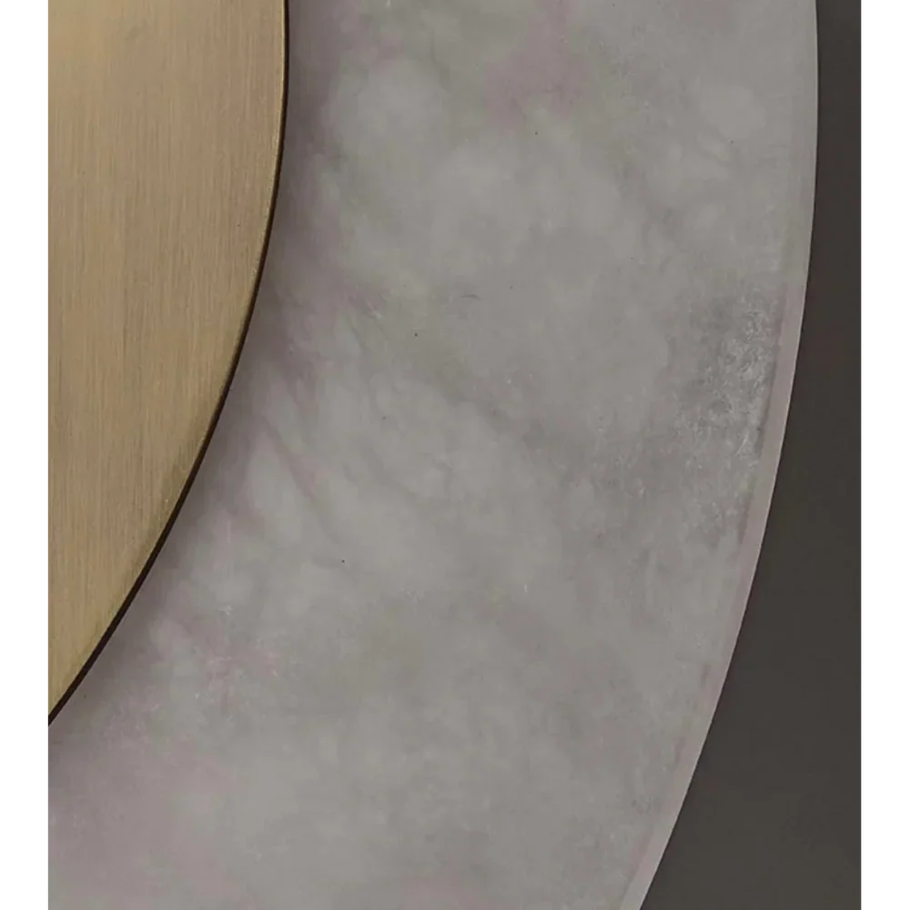 Alabaster Wall Sconce "Shield"