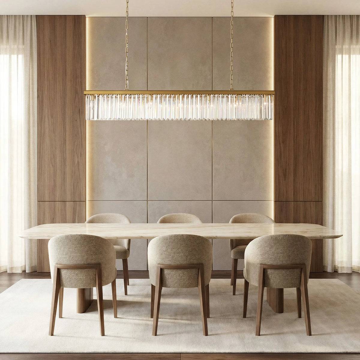 Ashford Rectangular Chandelier 60''72''
