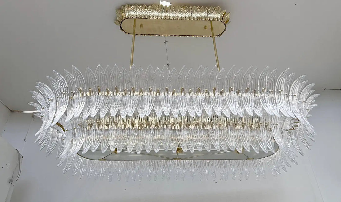 Palmette Oval Murano Chandelier