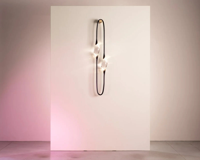 Pezzo 12 Wall Sconce with crystals