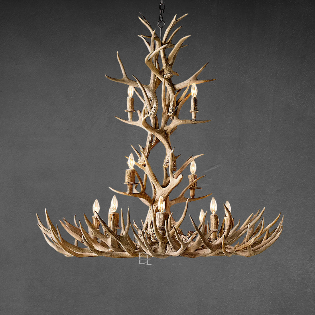 Natural Antlers Chandelier 48''