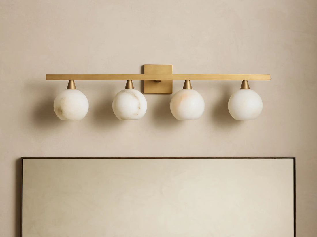Arica Alabaster 4-Light Sconce