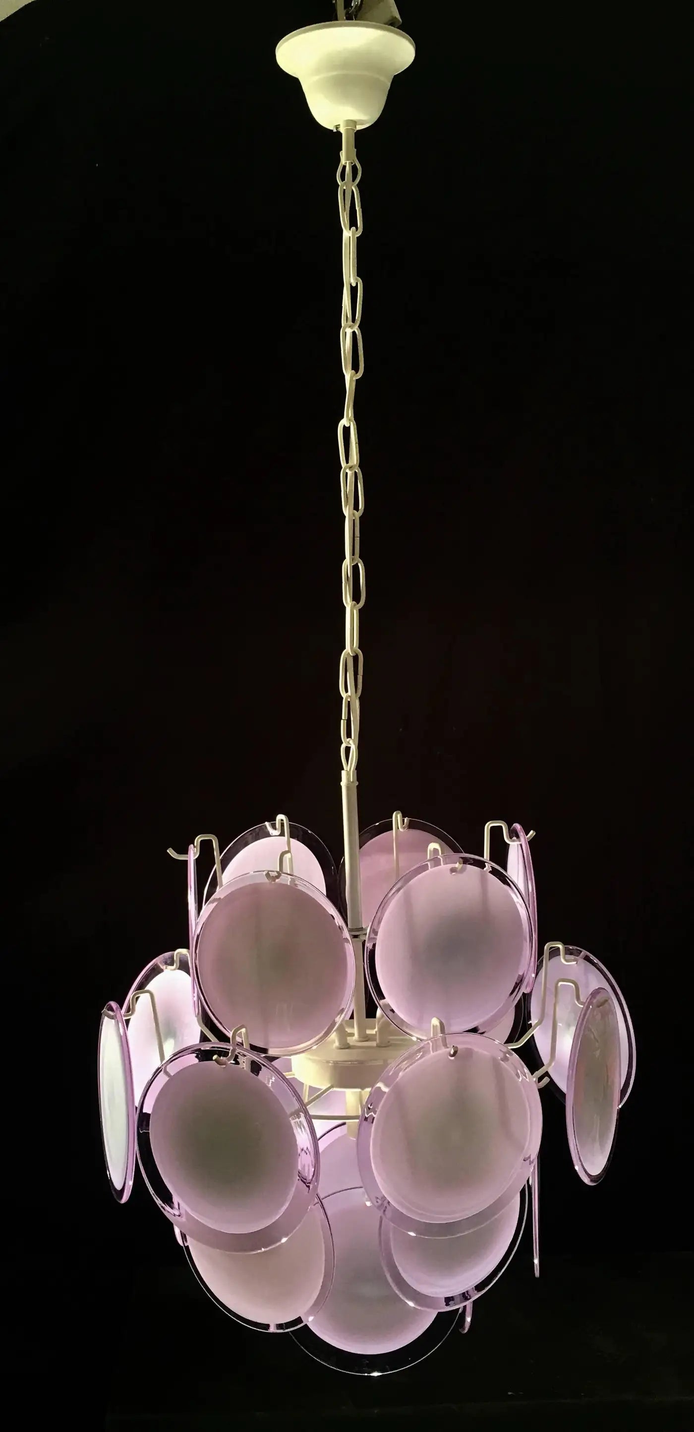 Vistosi Disc Murano Chandelier