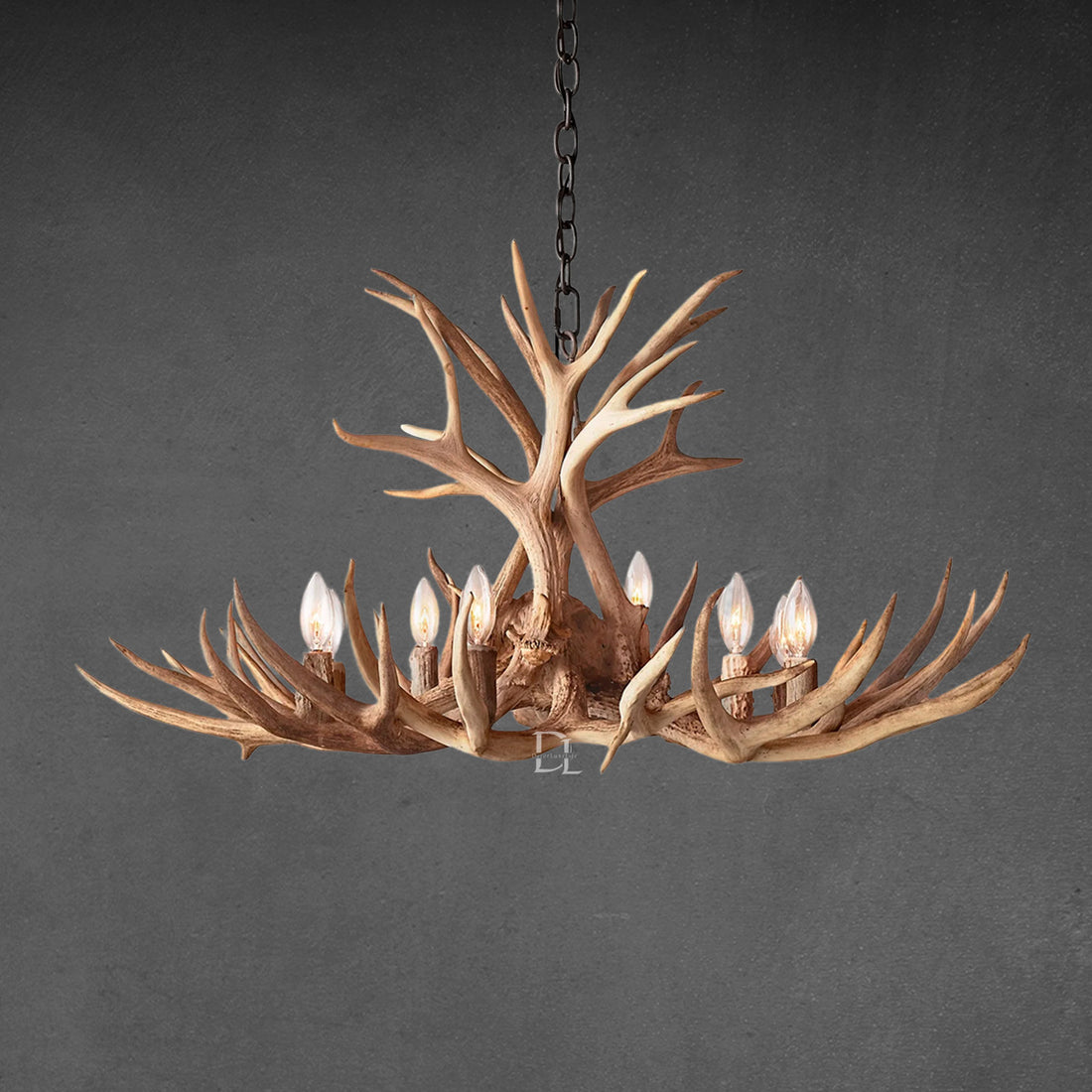 Natural Antlers Chandelier 36''