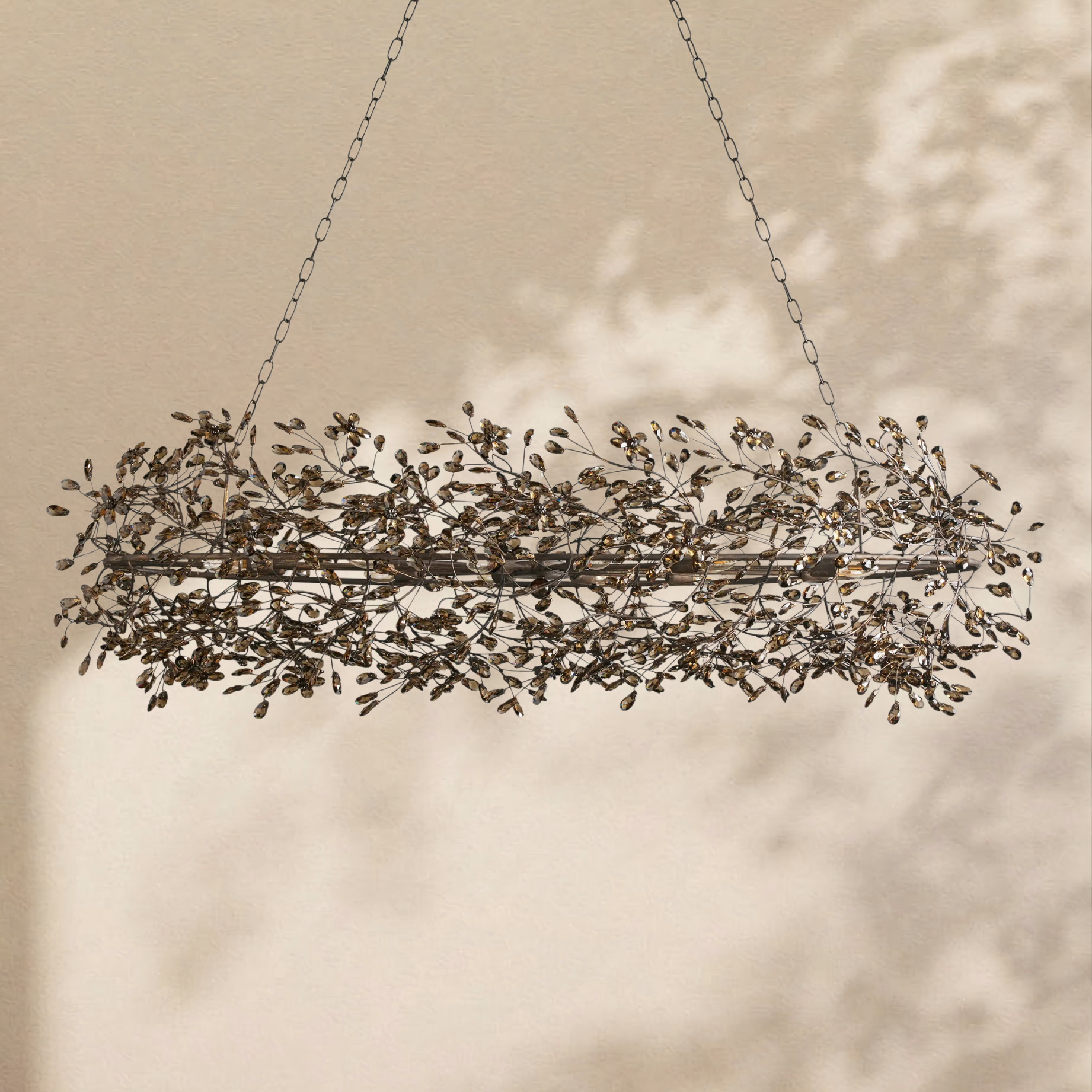 Fiore Colored Oval Chandelier 62" 74"