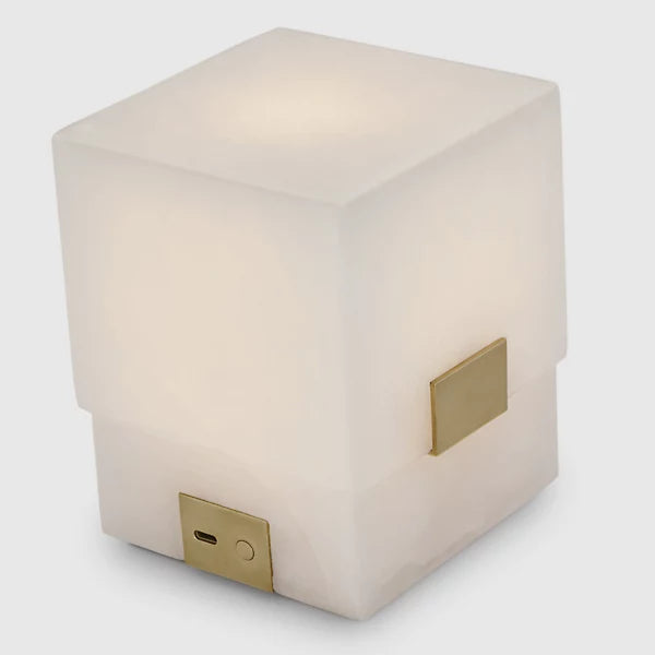 Covet Alabaster LED Rechargeable Accent Table Lamp
