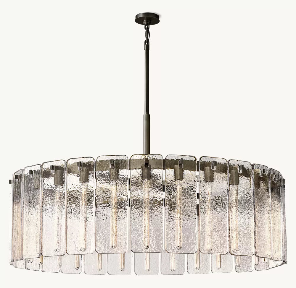 Camette Glass Round Chandelier 48"