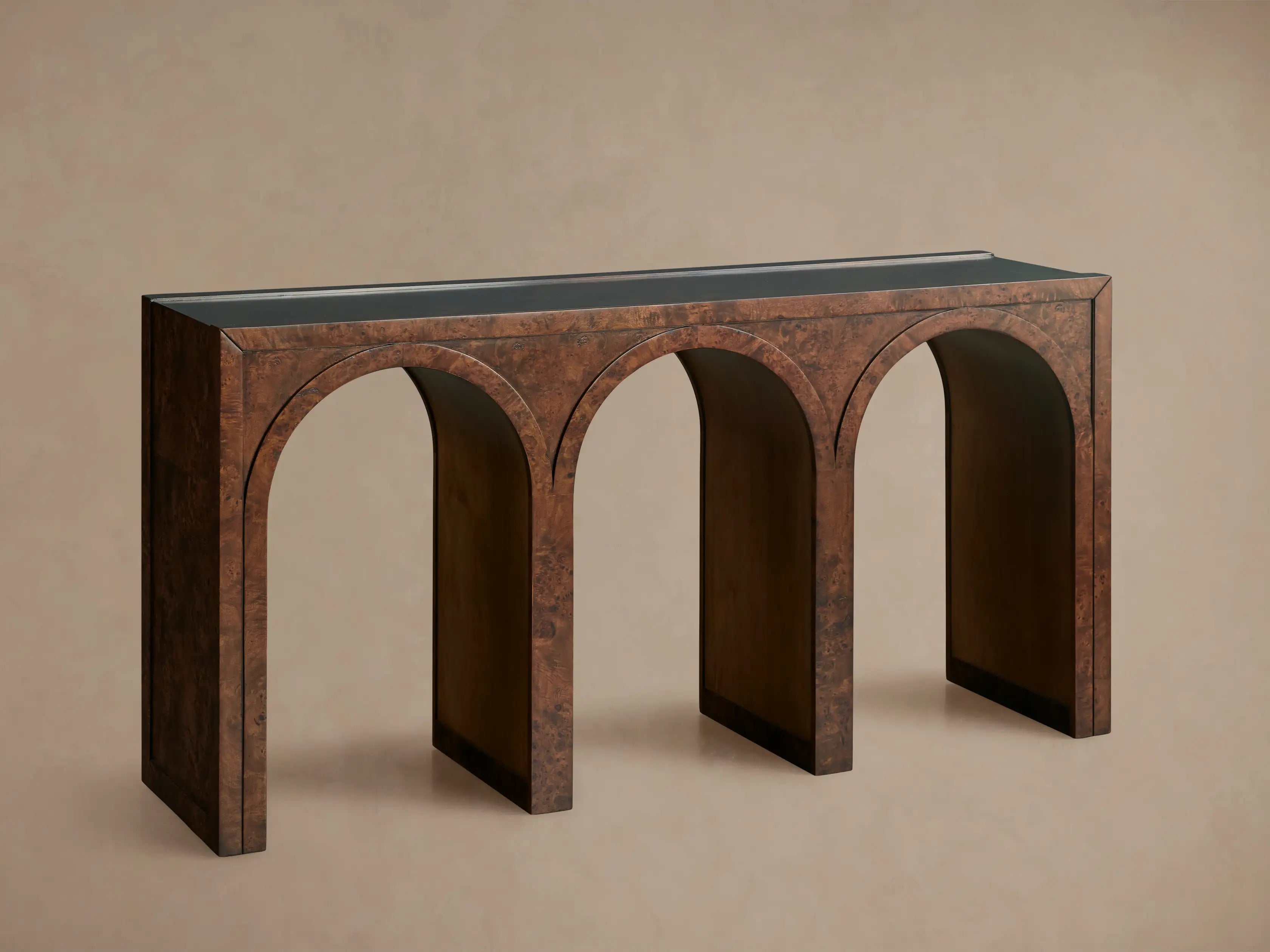 Hattiea Burl Console Table