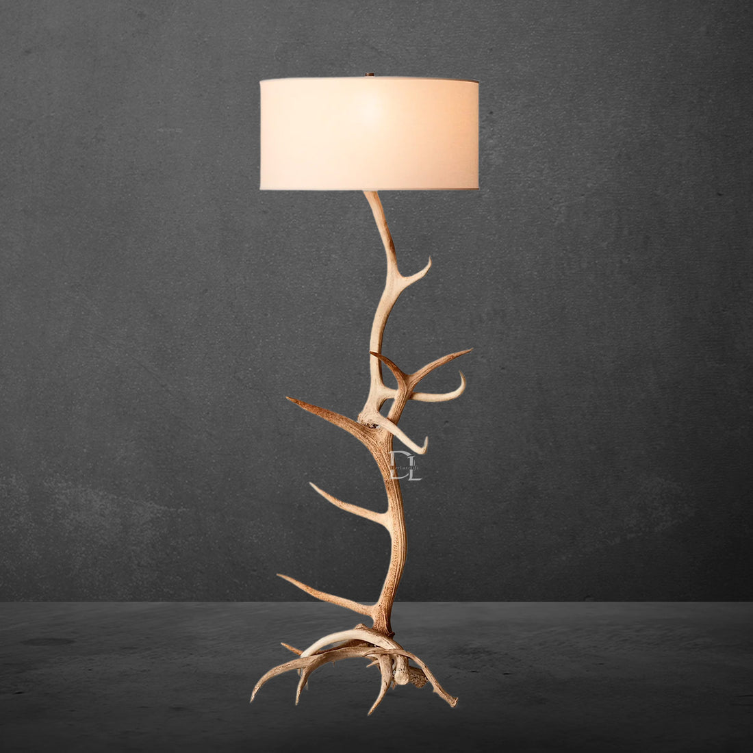 Natural Deer Antlers Floor Lamp