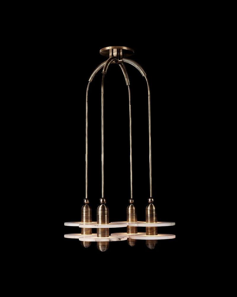 Median Alabaster Mono 4 Pendants