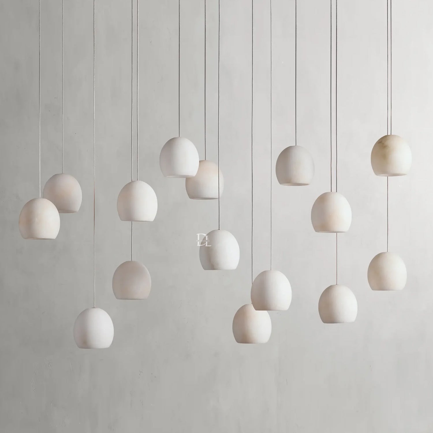 Arica Alabaster Linear Chandelier