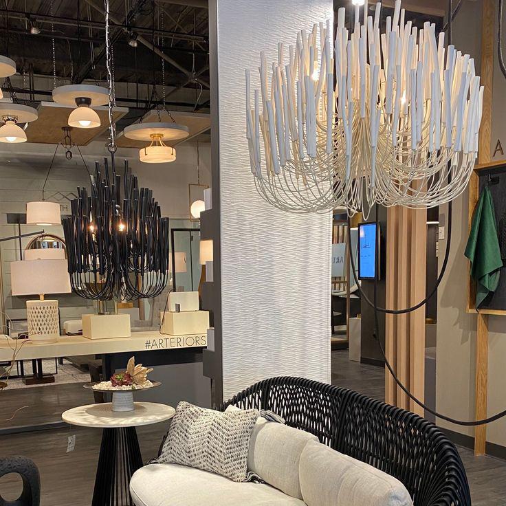 Forest Island Wide Wood Chandelier 21" 36"
