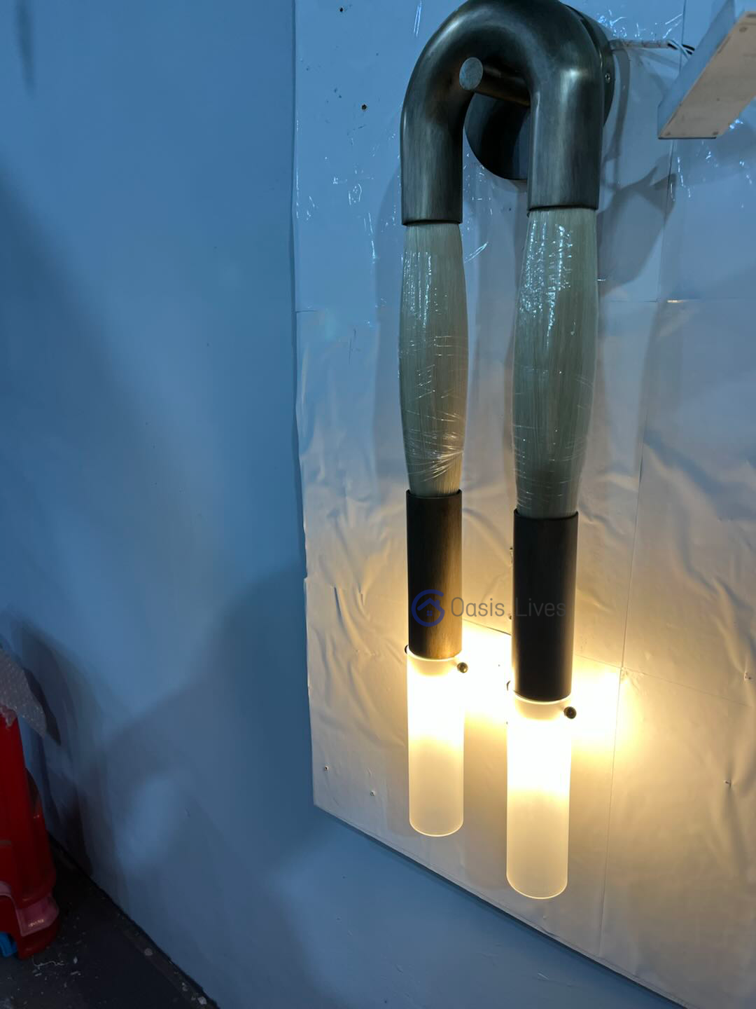 Double Head Antonia Horsehair Sconce