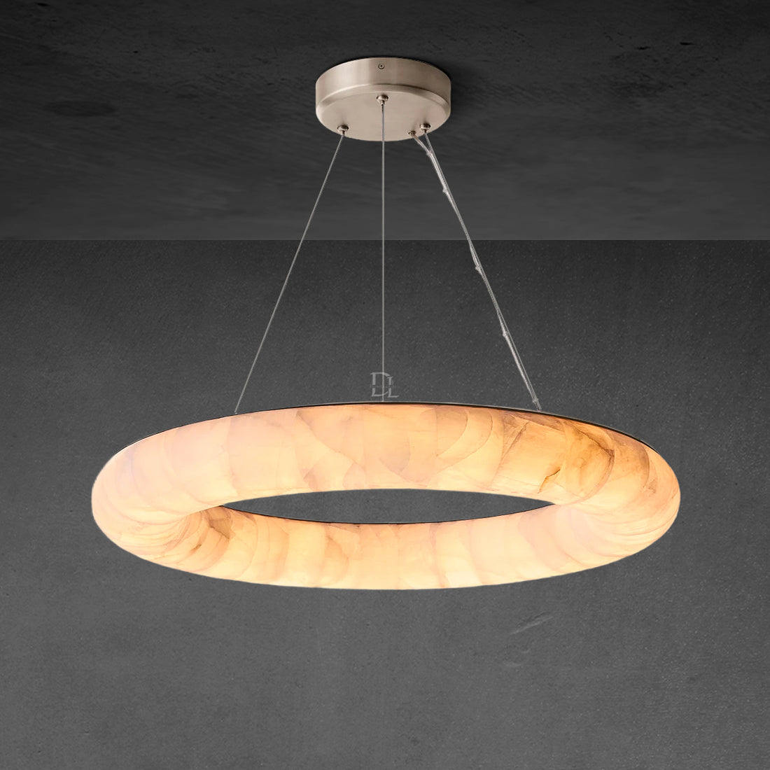 Rivage Lisse Round Chandelier 31"