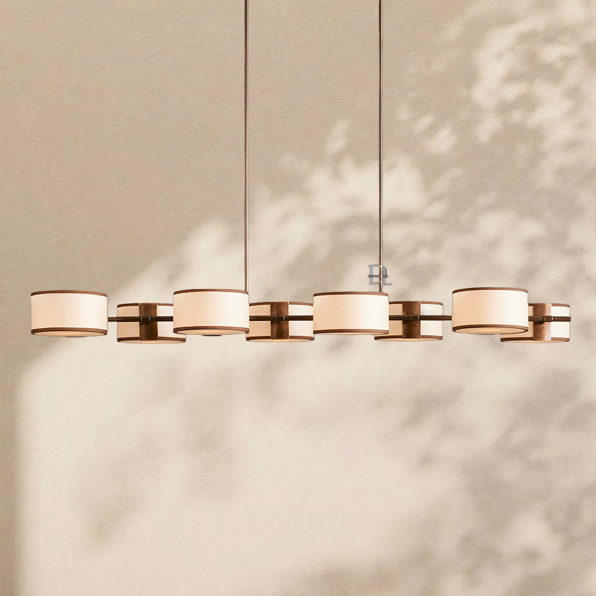 Tambour Linear Chandelier 62"
