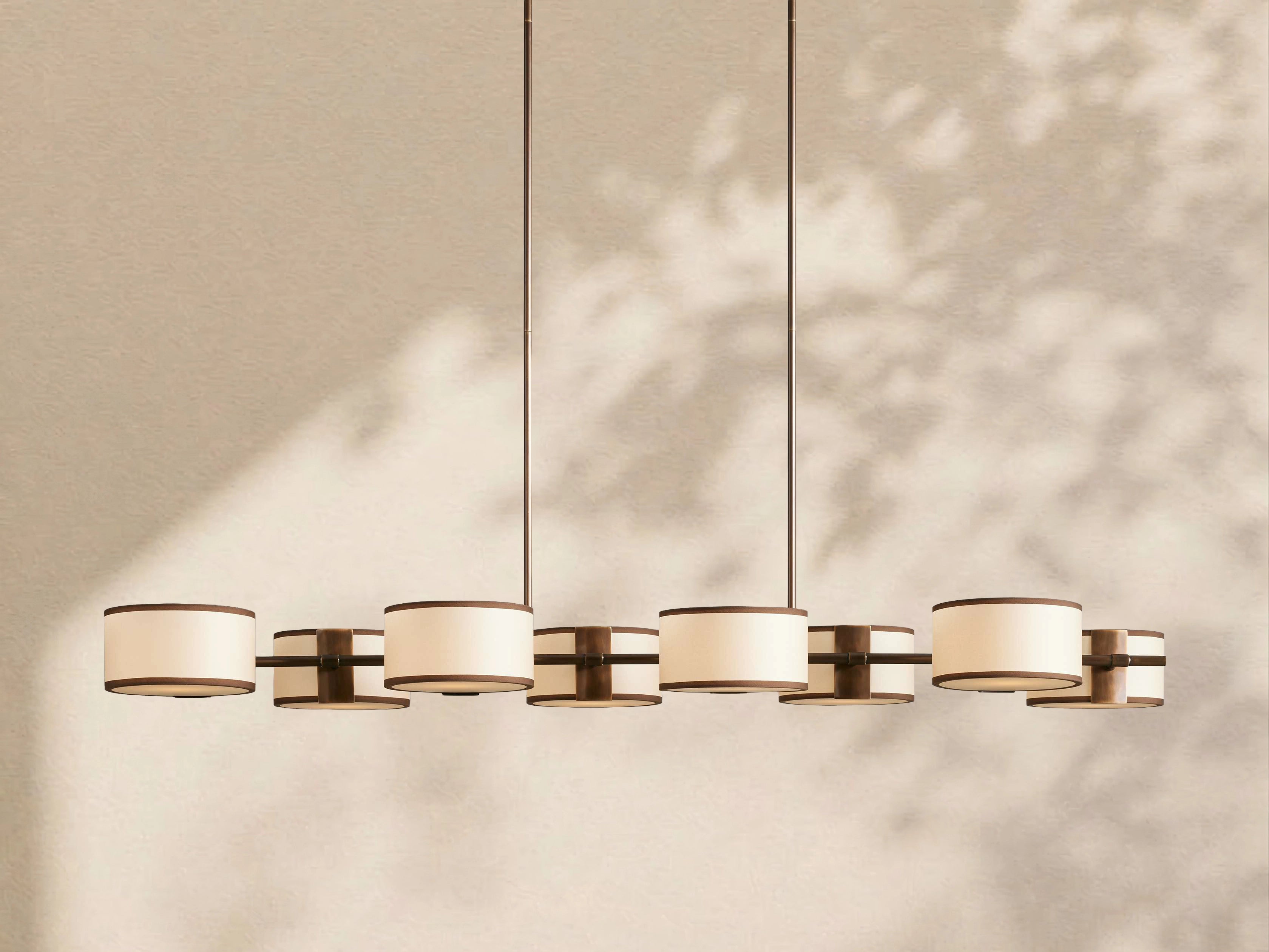 Tambour Linear Chandelier 62"