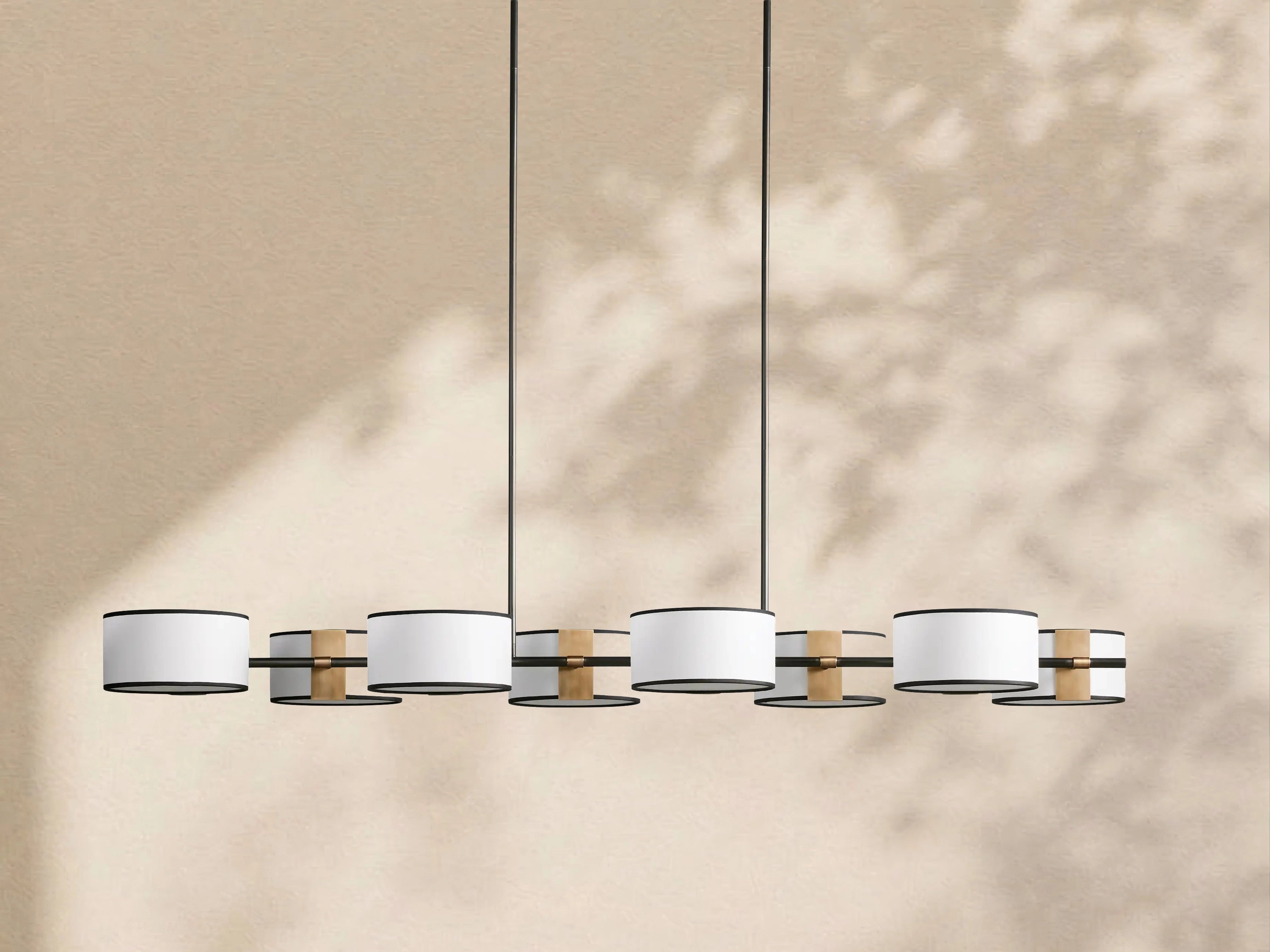 Tambour Linear Chandelier 62"