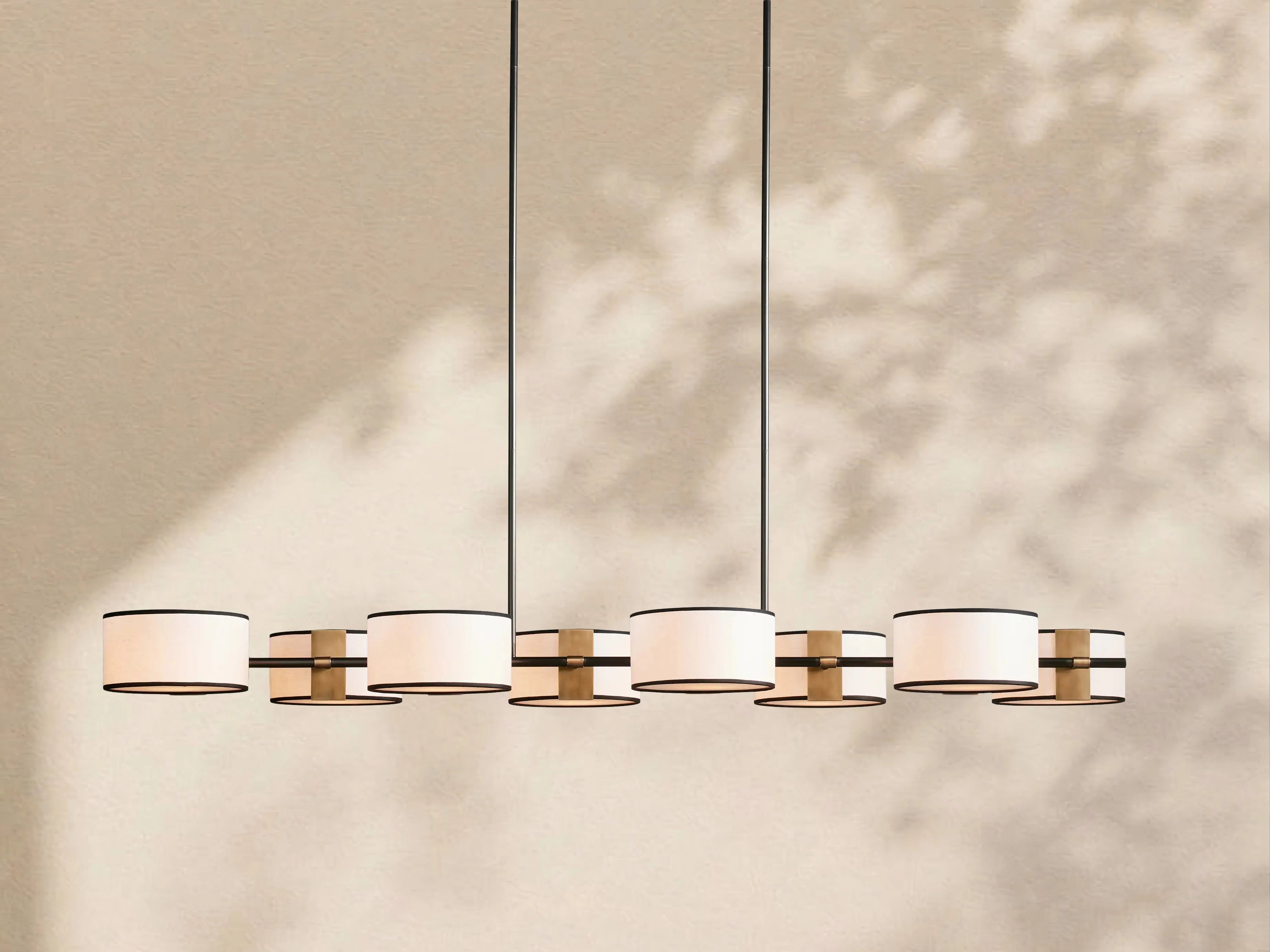 Tambour Linear Chandelier 62"