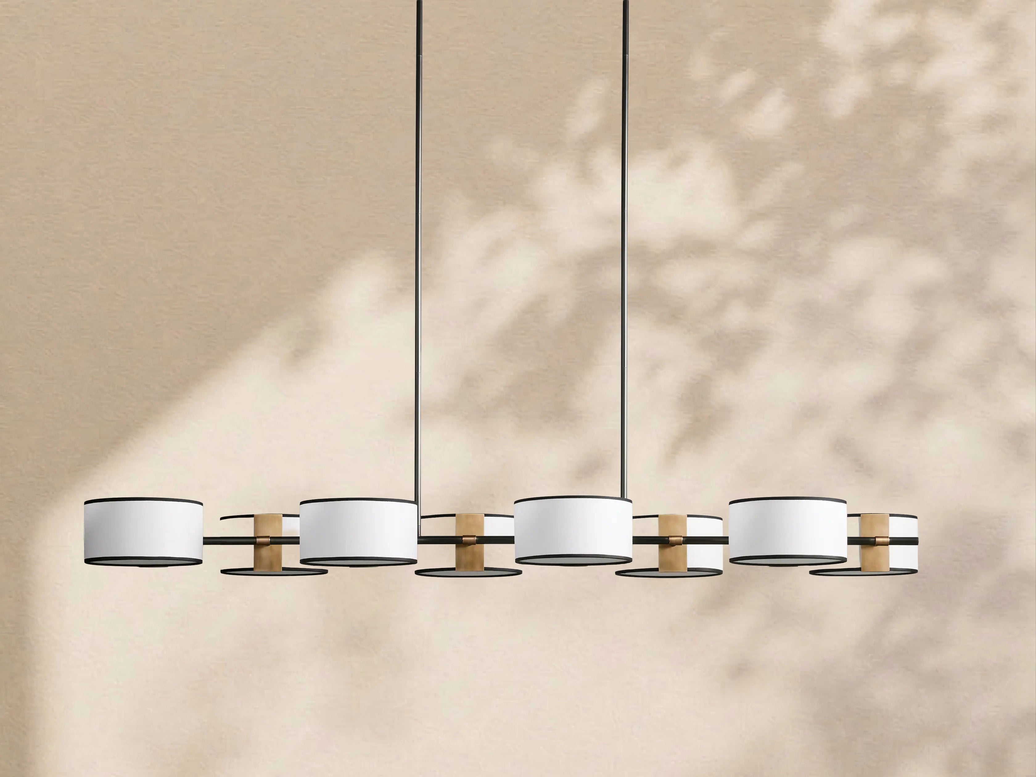 Tambour Linear Chandelier 62"