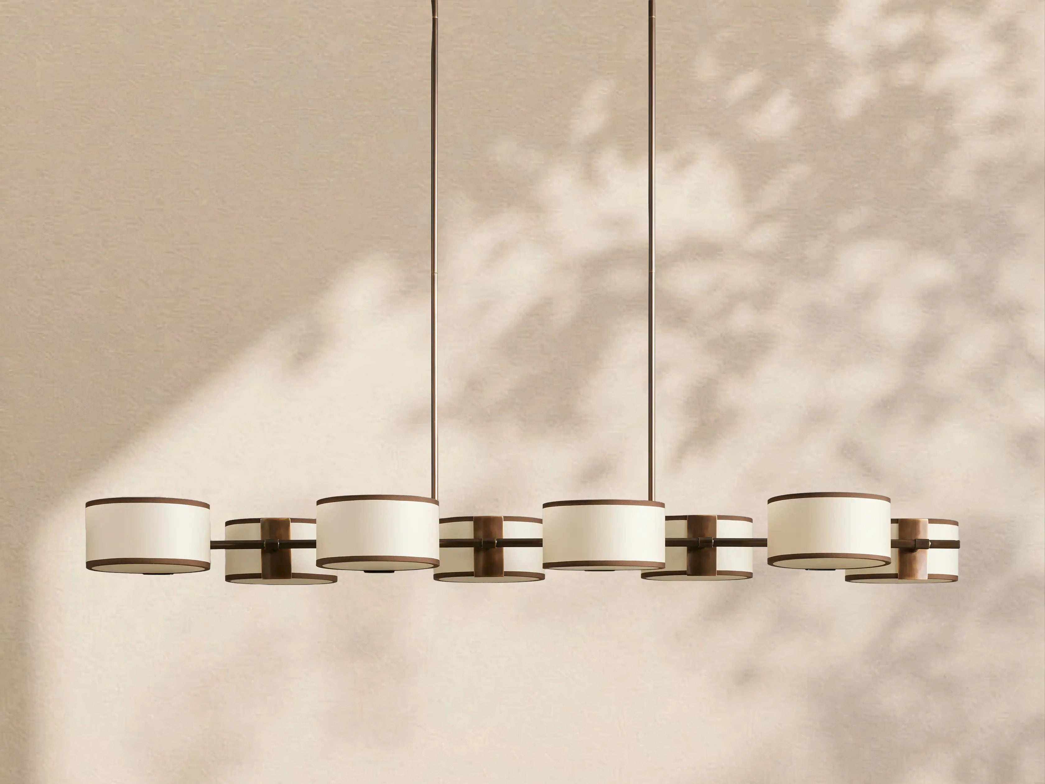 Tambour Linear Chandelier 62"