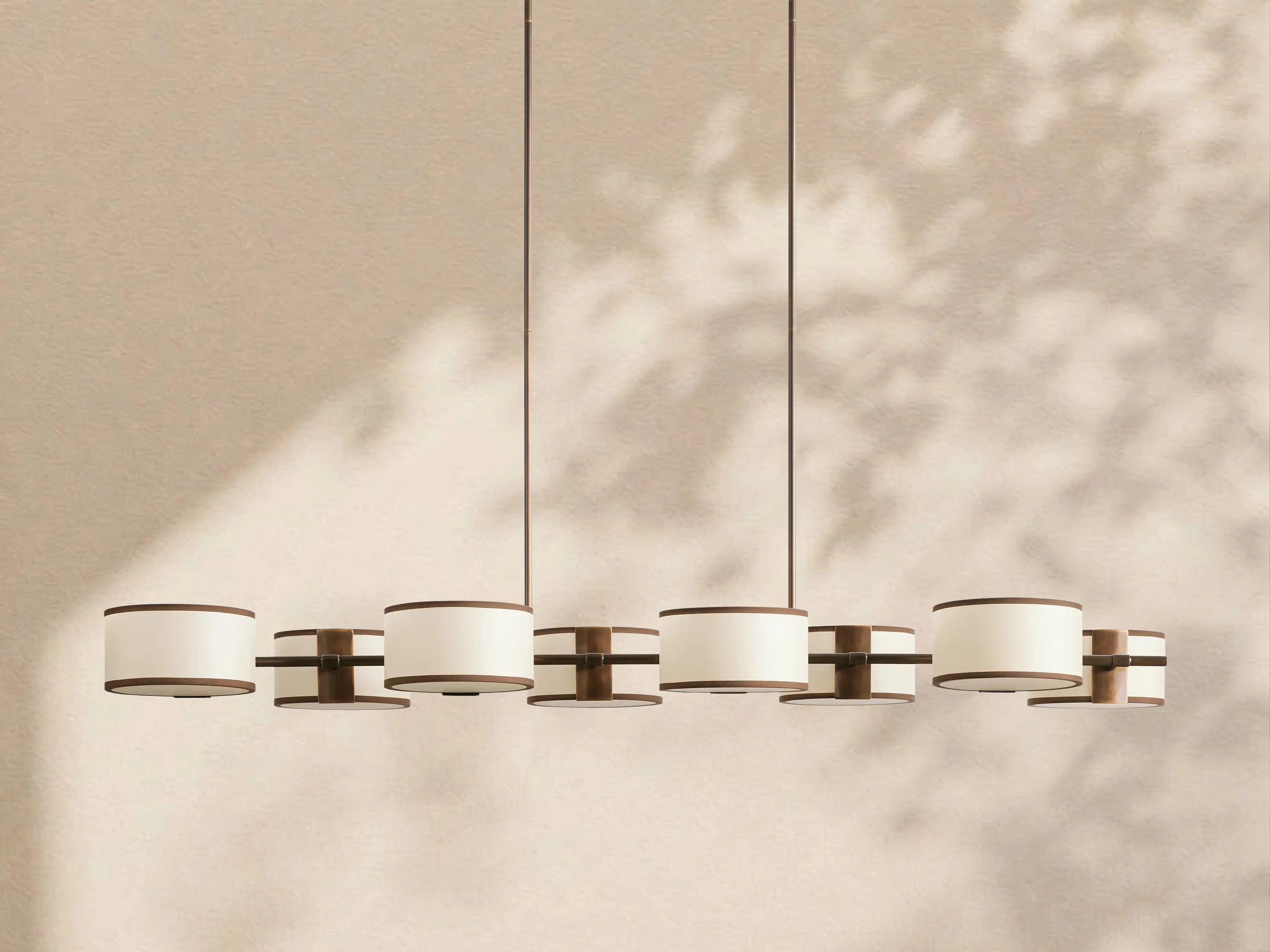 Tambour Linear Chandelier 62"