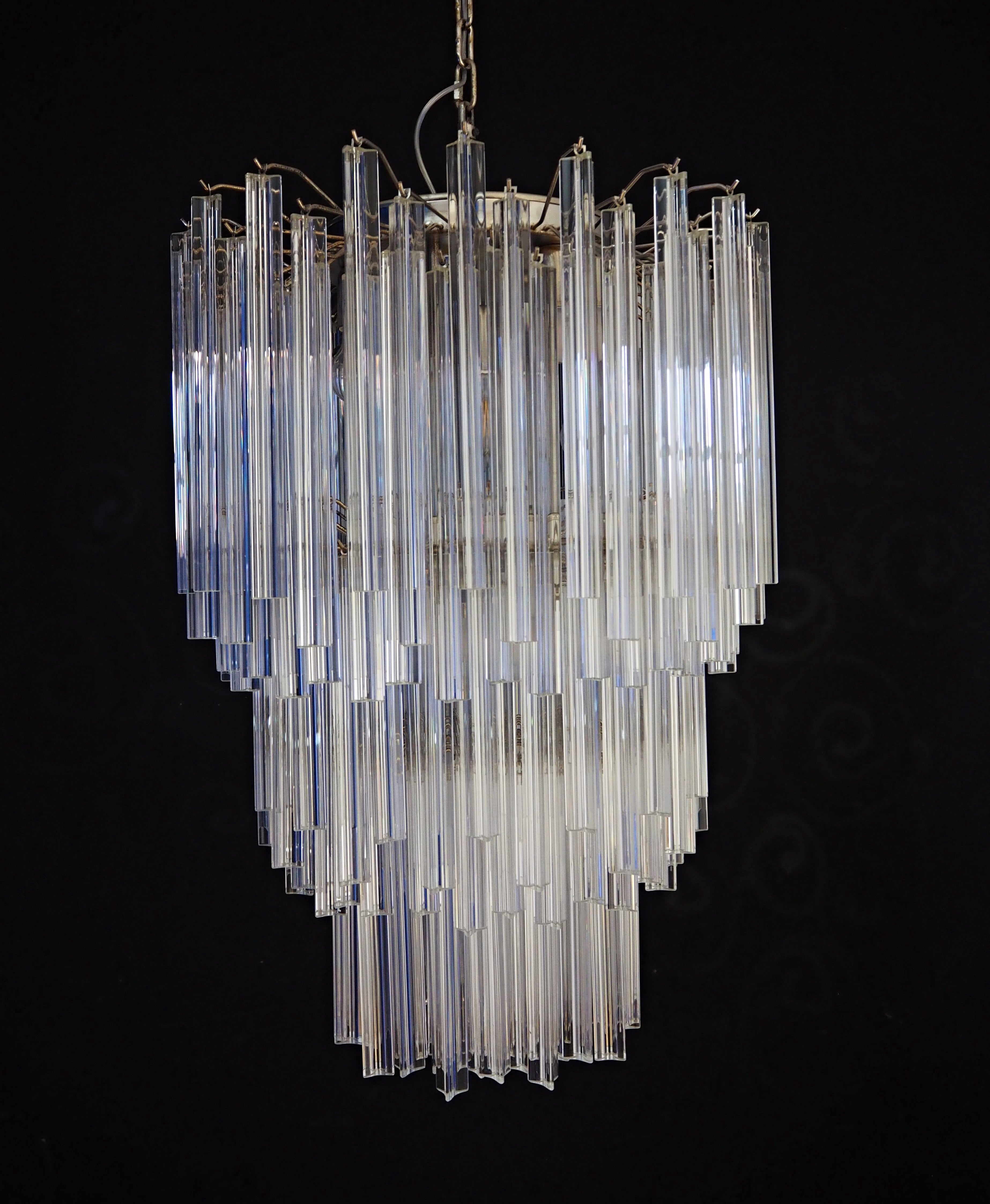 Murano Chandelier 187 Clear Prism Glass