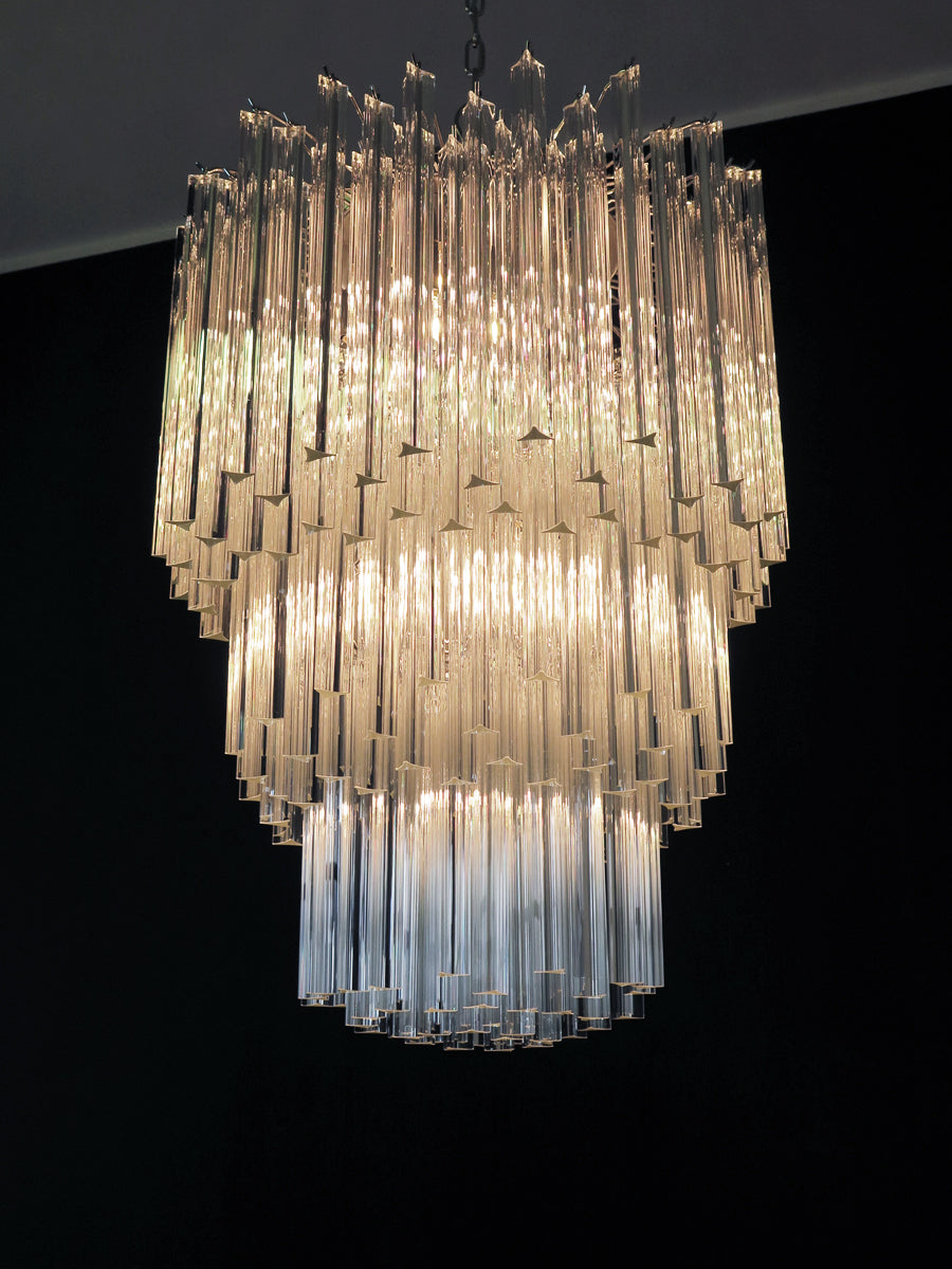Murano Chandelier 187 Clear Prism Glass