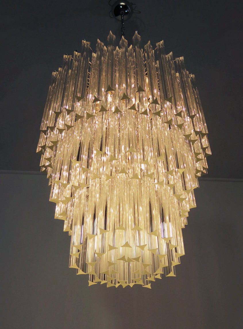 Murano Chandelier 187 Clear Prism Glass